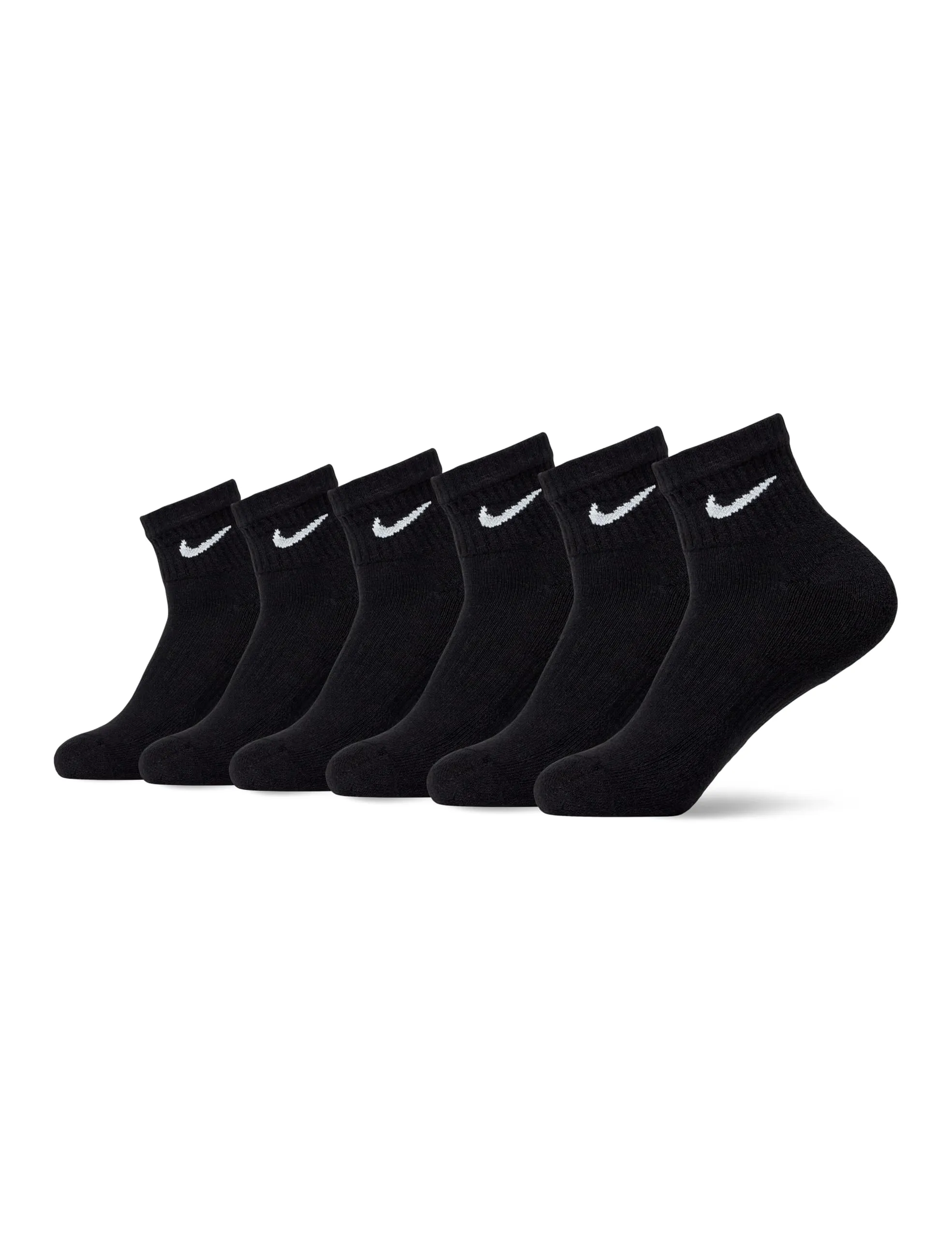 Nike Everyday Cushioned Socks Men's SX7669-010 Black/White Size S - immagine 1