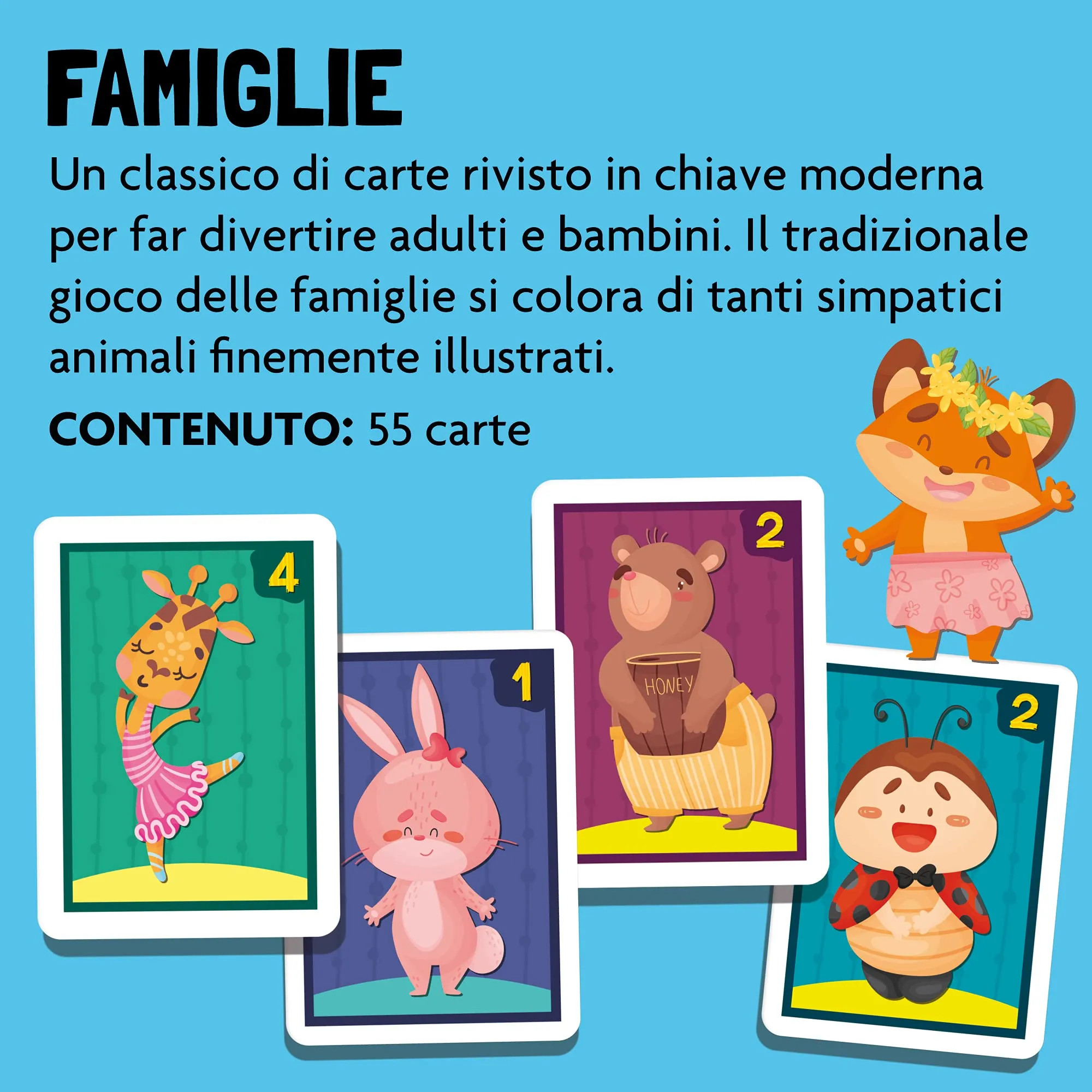 Liscianigiochi Ludoteca Le Carte dei Bambini Famiglie, Multicolore, 89116 - immagine 3