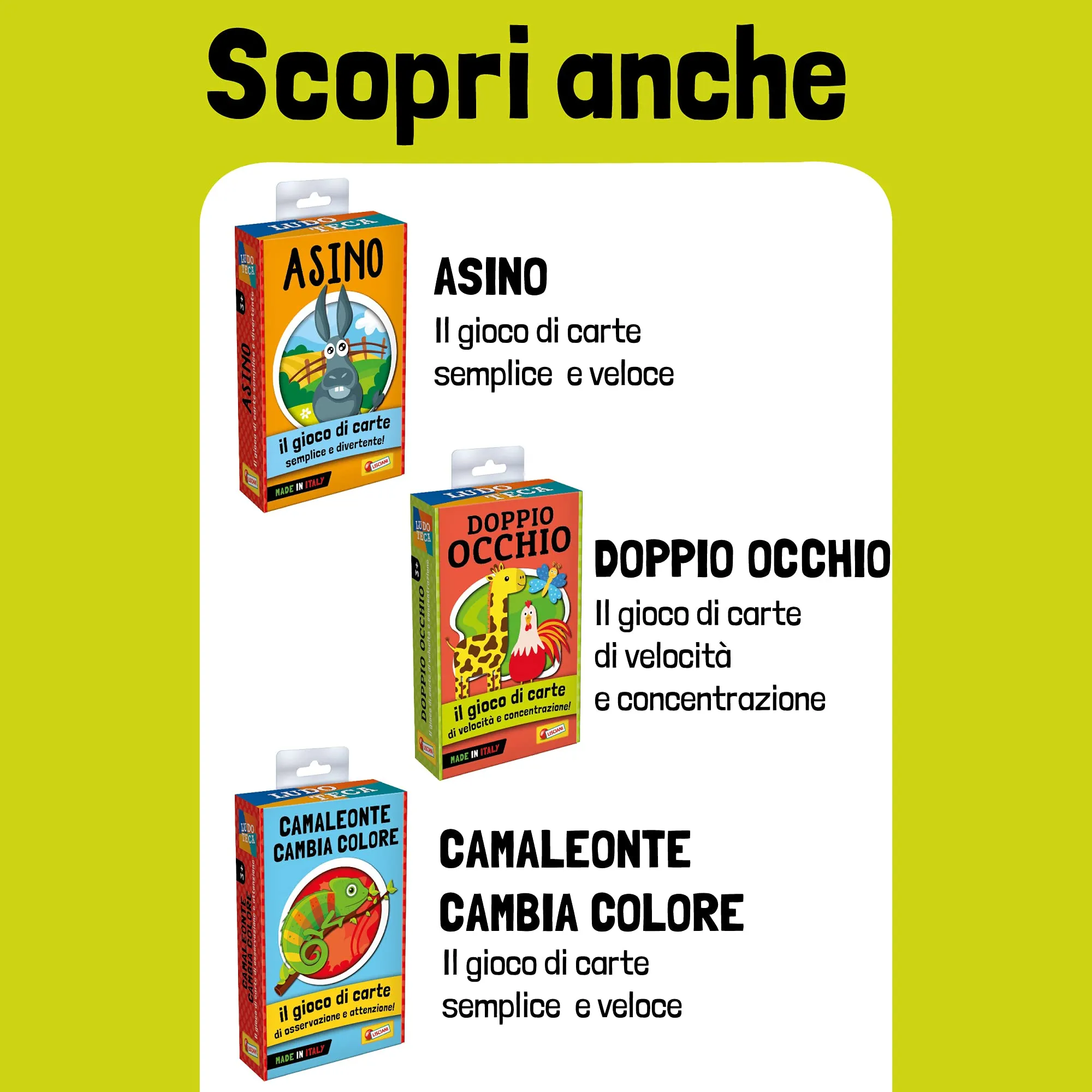 Liscianigiochi Ludoteca Le Carte dei Bambini Famiglie, Multicolore, 89116 - immagine 4