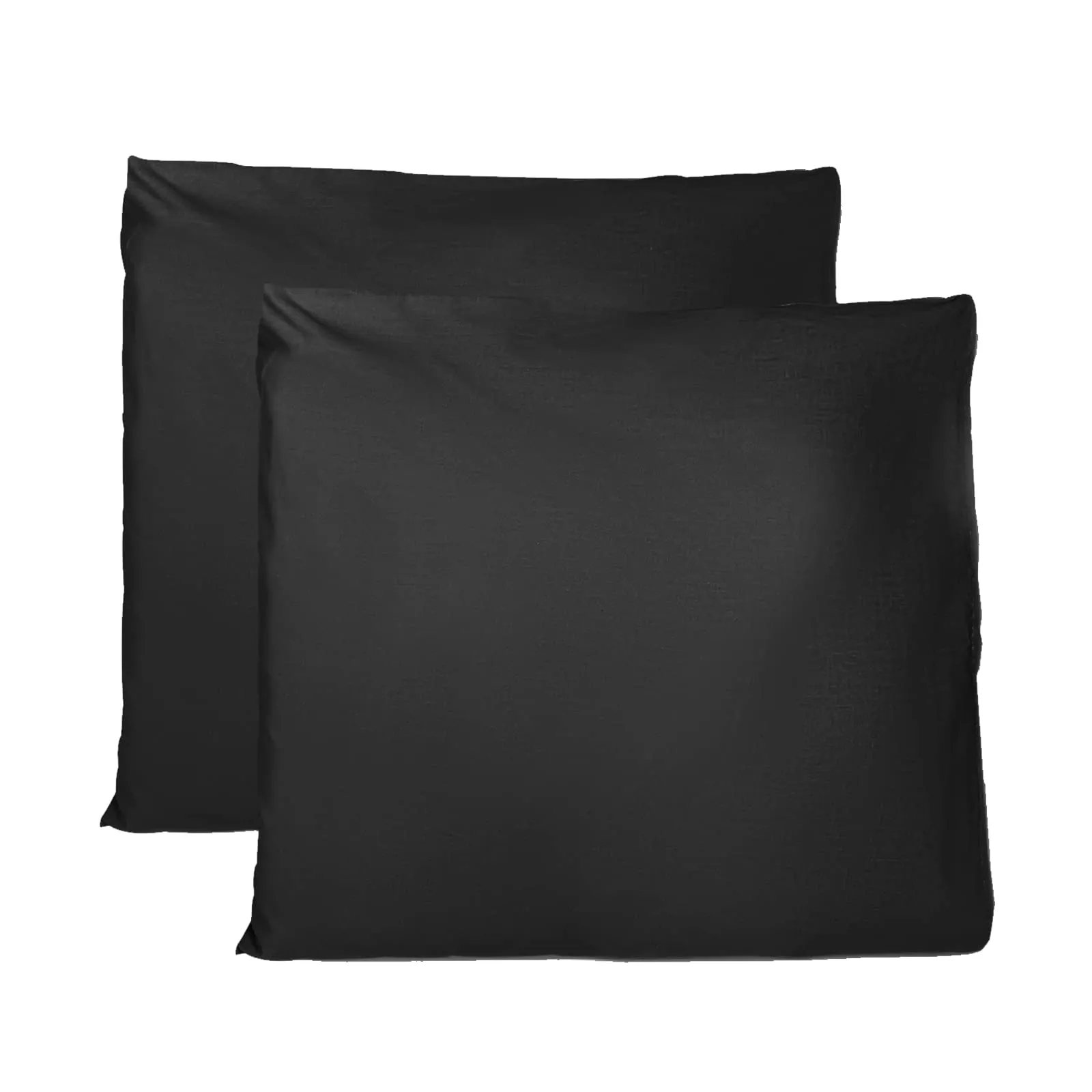 FARFALLAROSSA Coppia di Federe 100% Cotone 65x65 cm, Chiusura a Busta, Nero - immagine 1