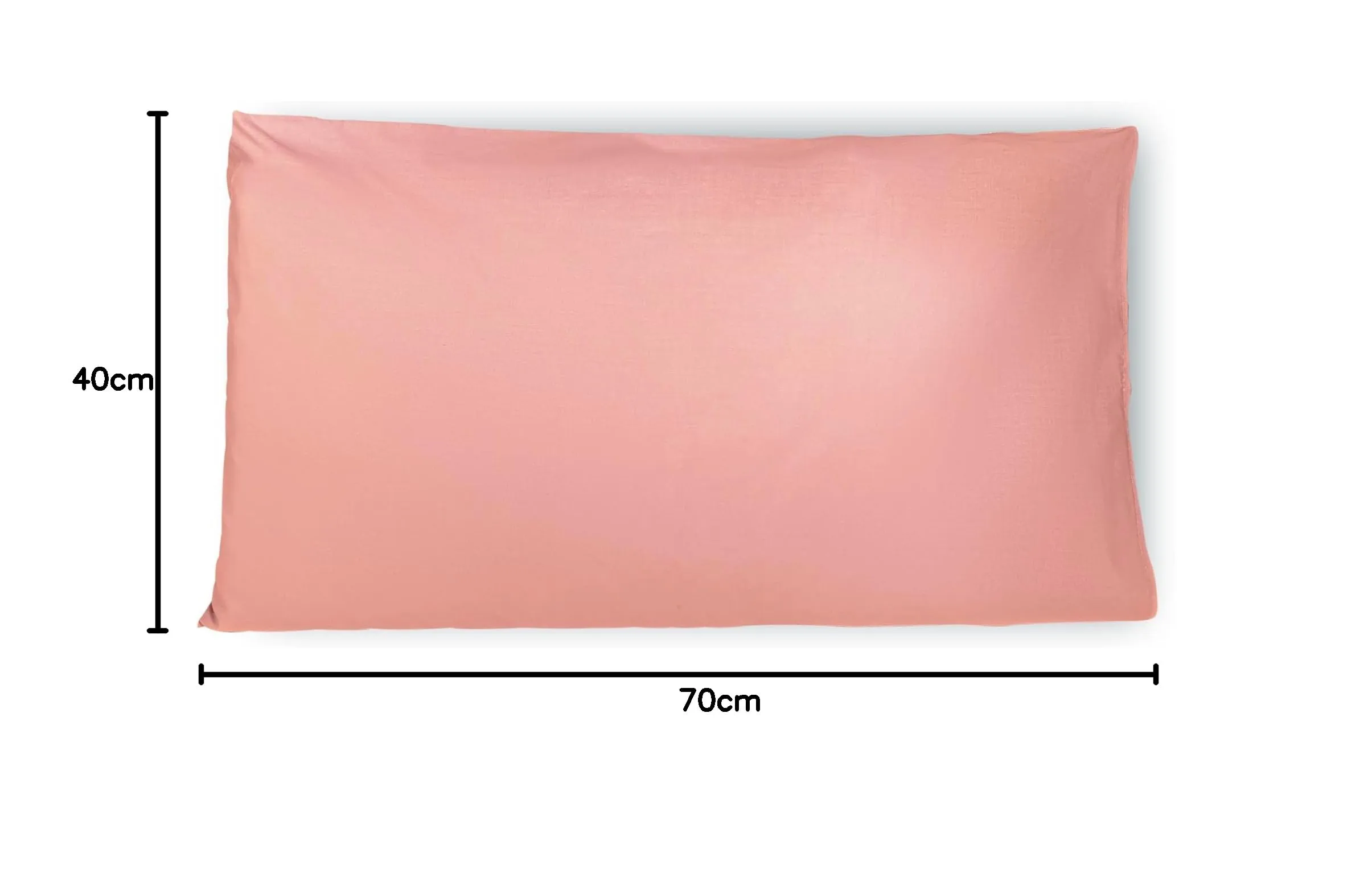 FARFALLAROSSA Coppia di Federe in 100% Puro Cotone, 40x70 cm, Chiusura a Busta, Cipria - immagine 8