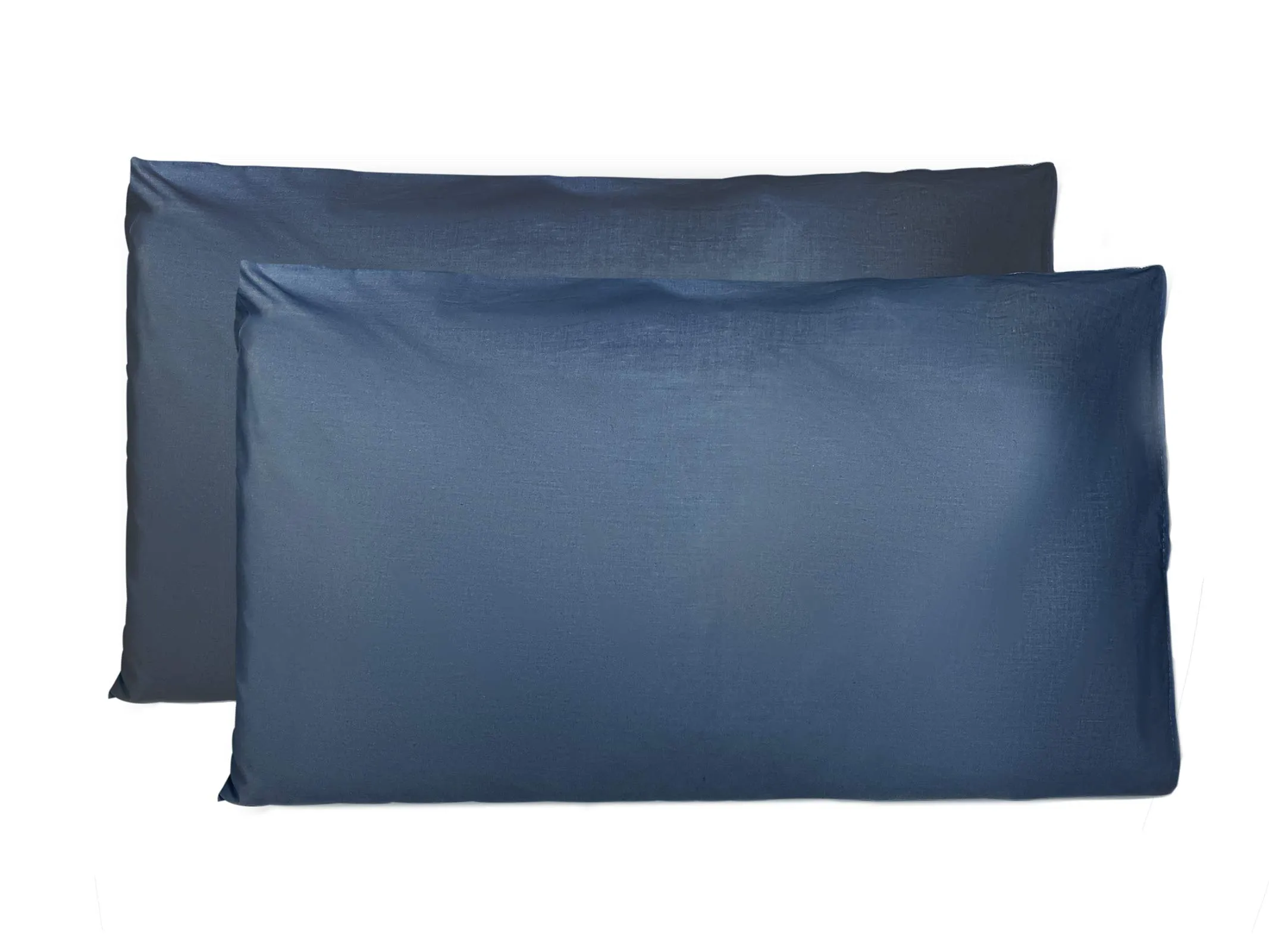 FARFALLAROSSA Coppia di Federe 100% Cotone, Chiusura a Busta, 50x80 cm, Blu Navy - immagine 1