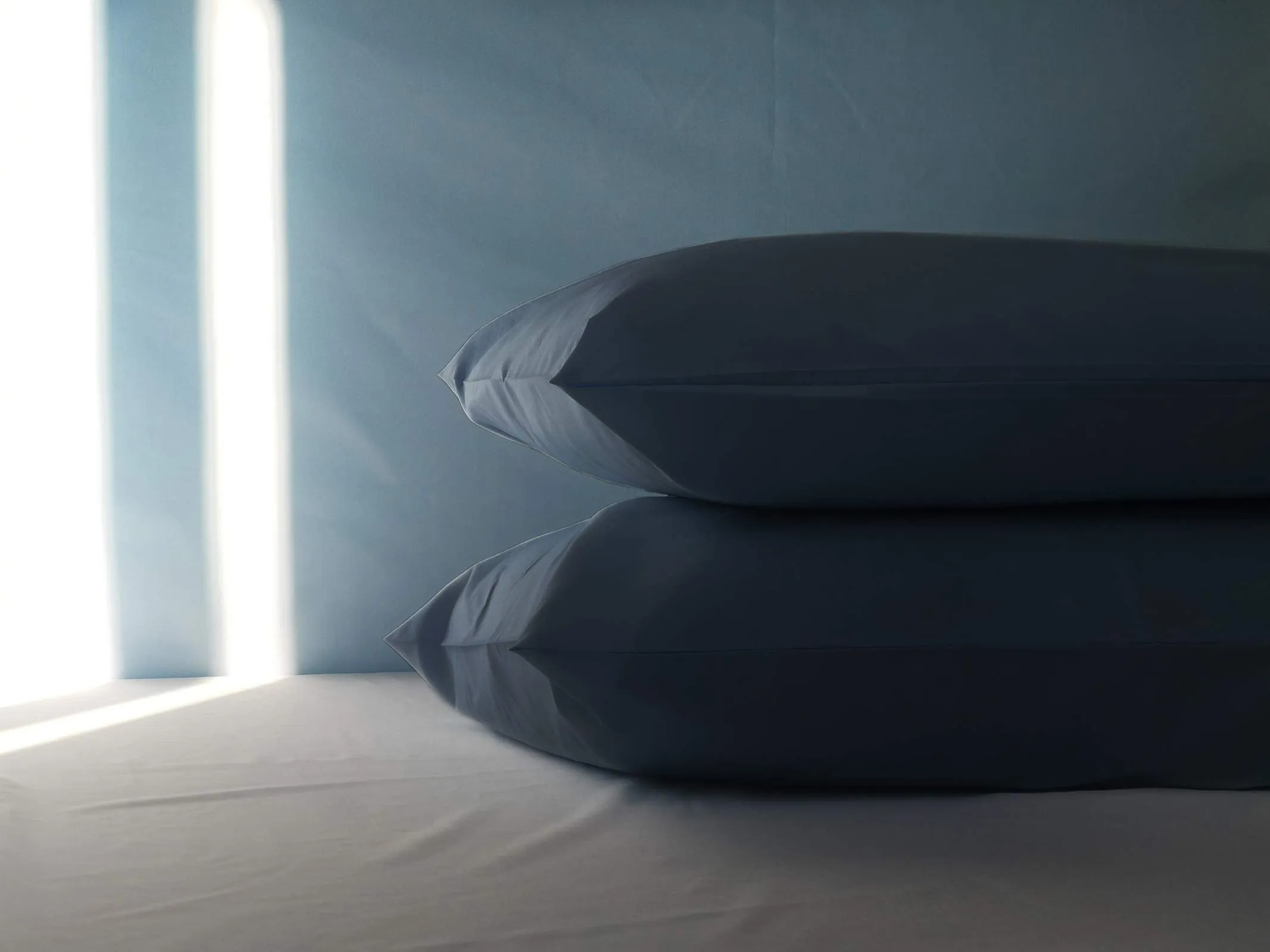 FARFALLAROSSA Coppia di Federe 100% Cotone, Chiusura a Busta, 50x80 cm, Blu Navy - immagine 3