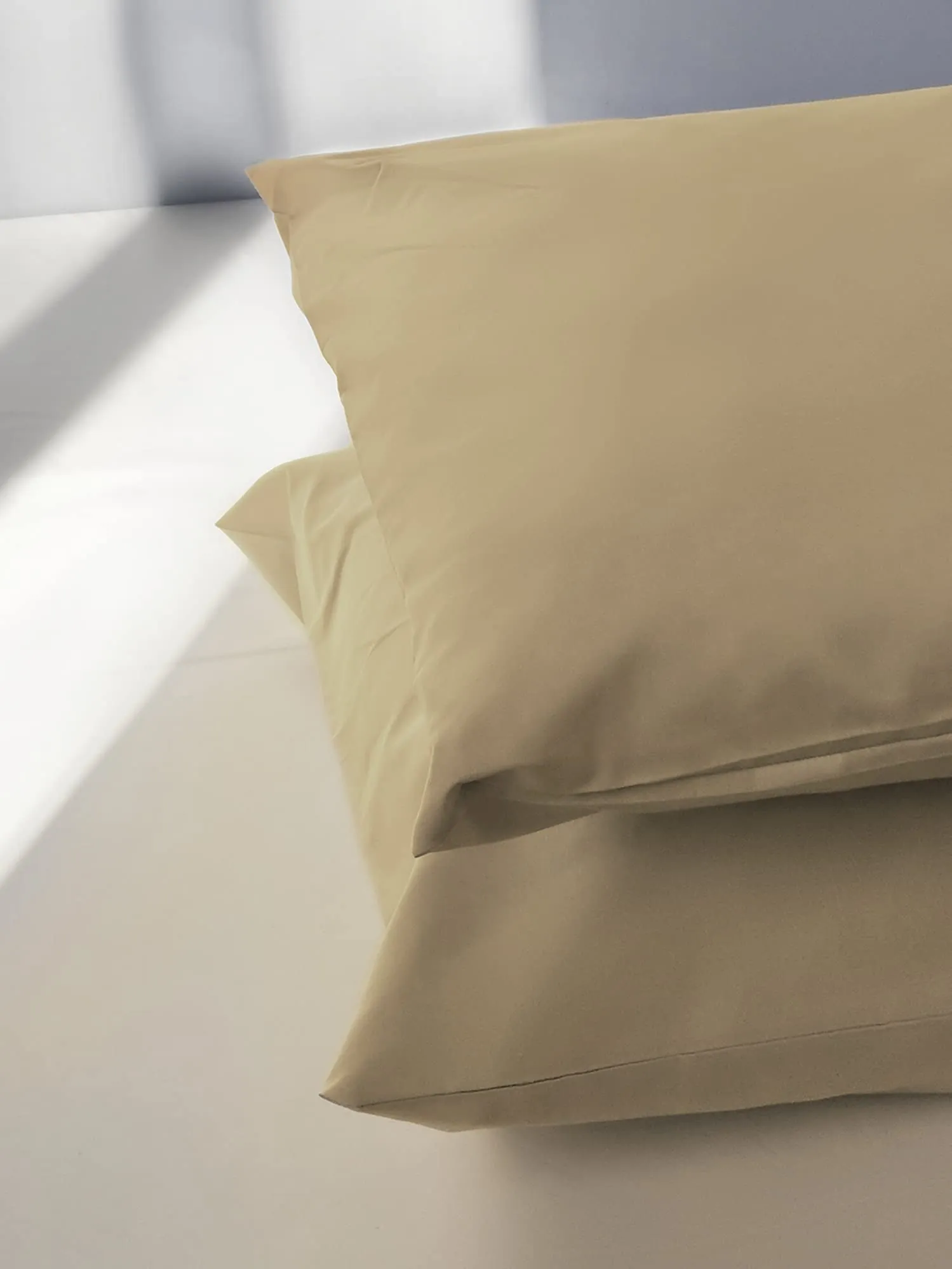 FARFALLAROSSA Coppia di Federe 100% Cotone 40x80 cm, Chiusura a Busta, Beige - immagine 4