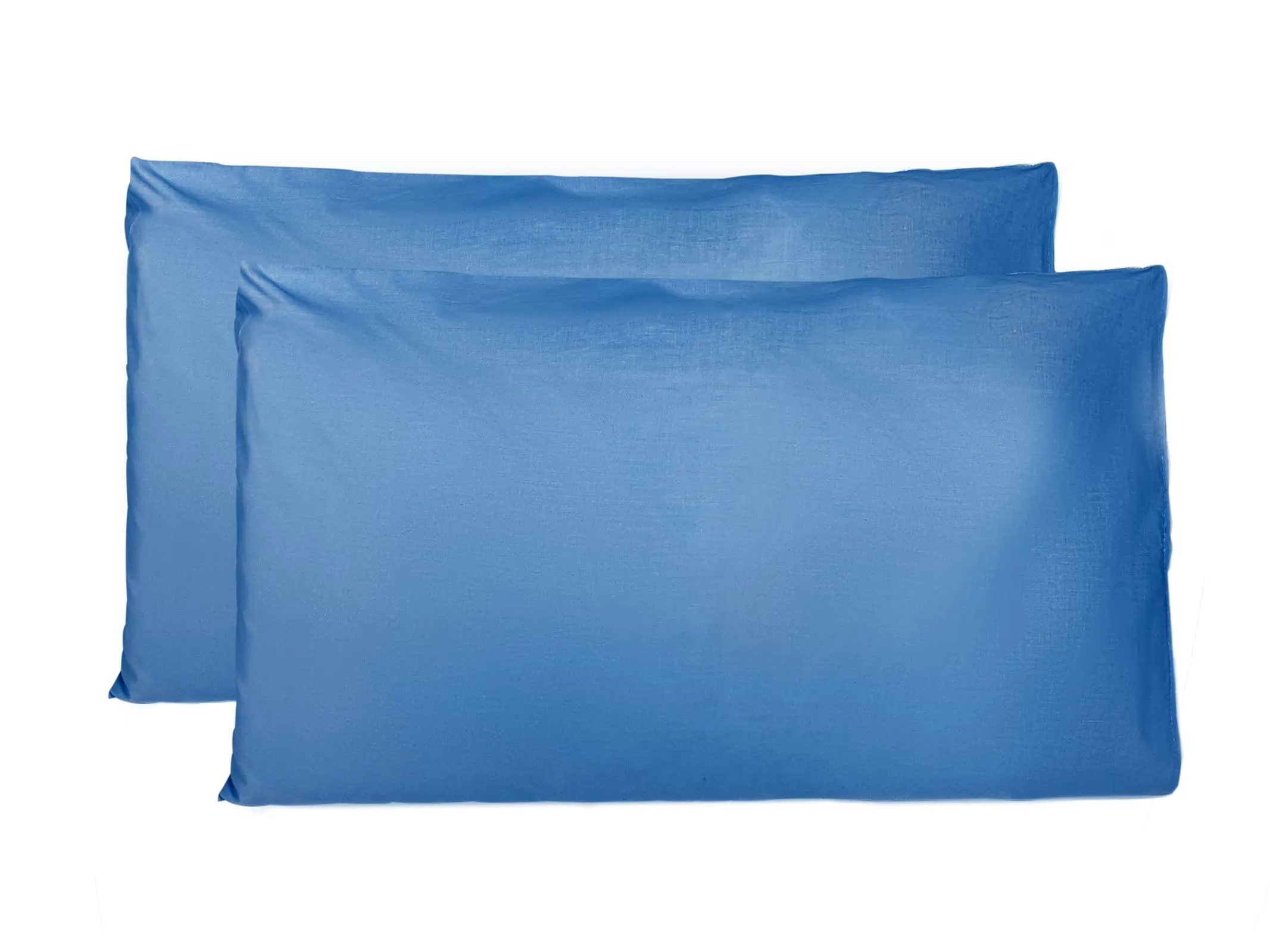FARFALLAROSSA Coppia di Federe in Cotone 40x70 cm, Chiusura a Busta, Blu Reale - immagine 1