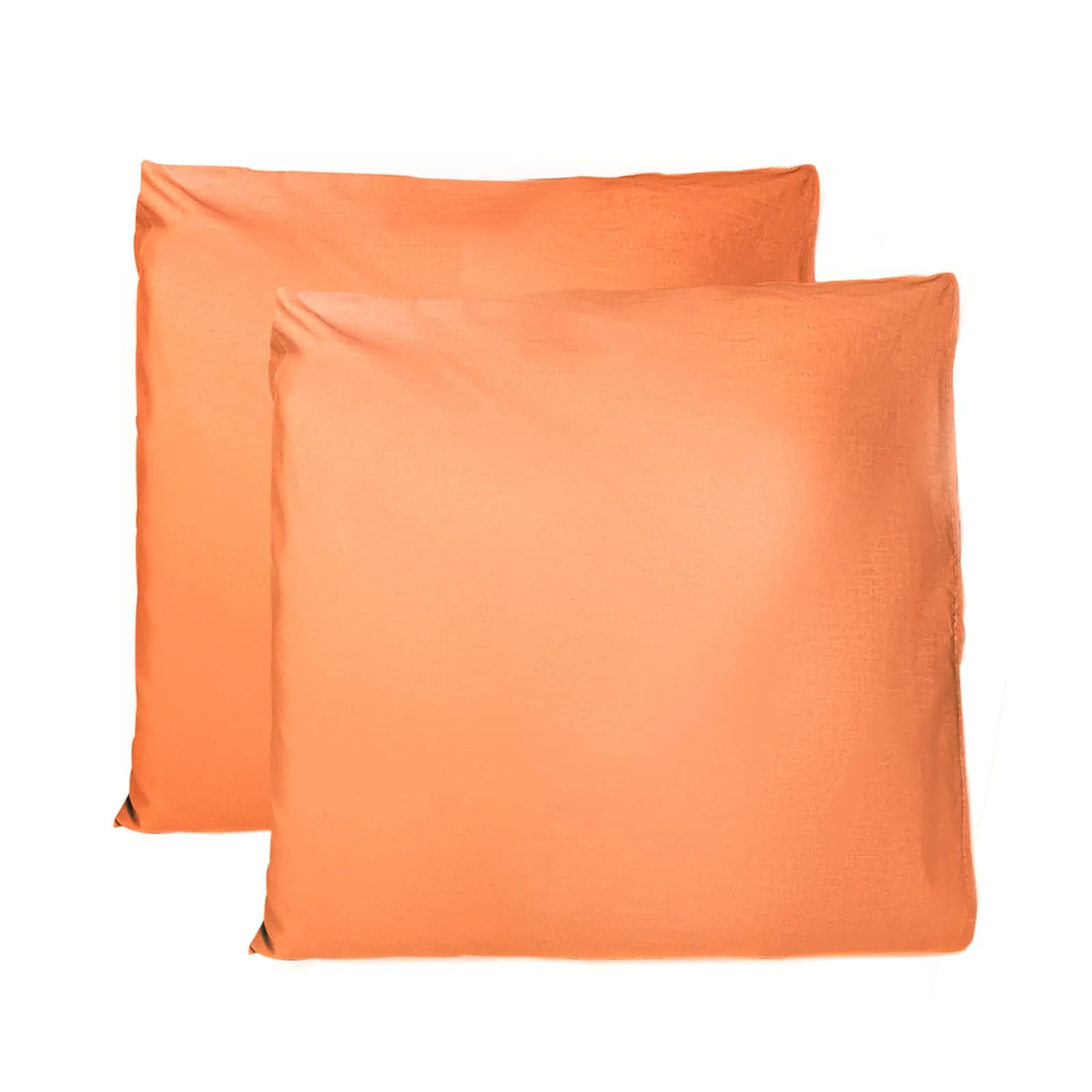 FARFALLAROSSA Coppia di Federe 100% Cotone 65x65 cm, Chiusura a Busta, Arancione - immagine 1