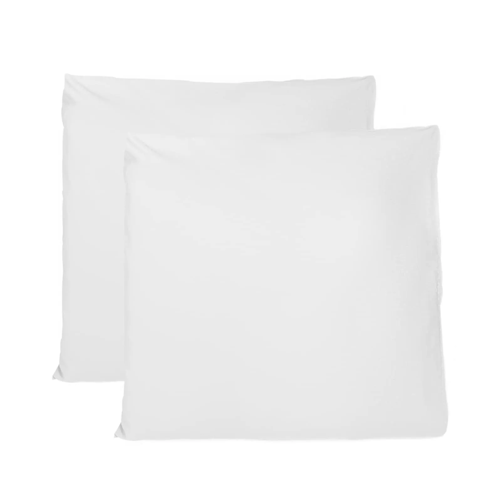 FARFALLAROSSA Coppia di Federe 100% Puro Cotone 65x65 cm, Chiusura a Busta, Bianco - immagine 1