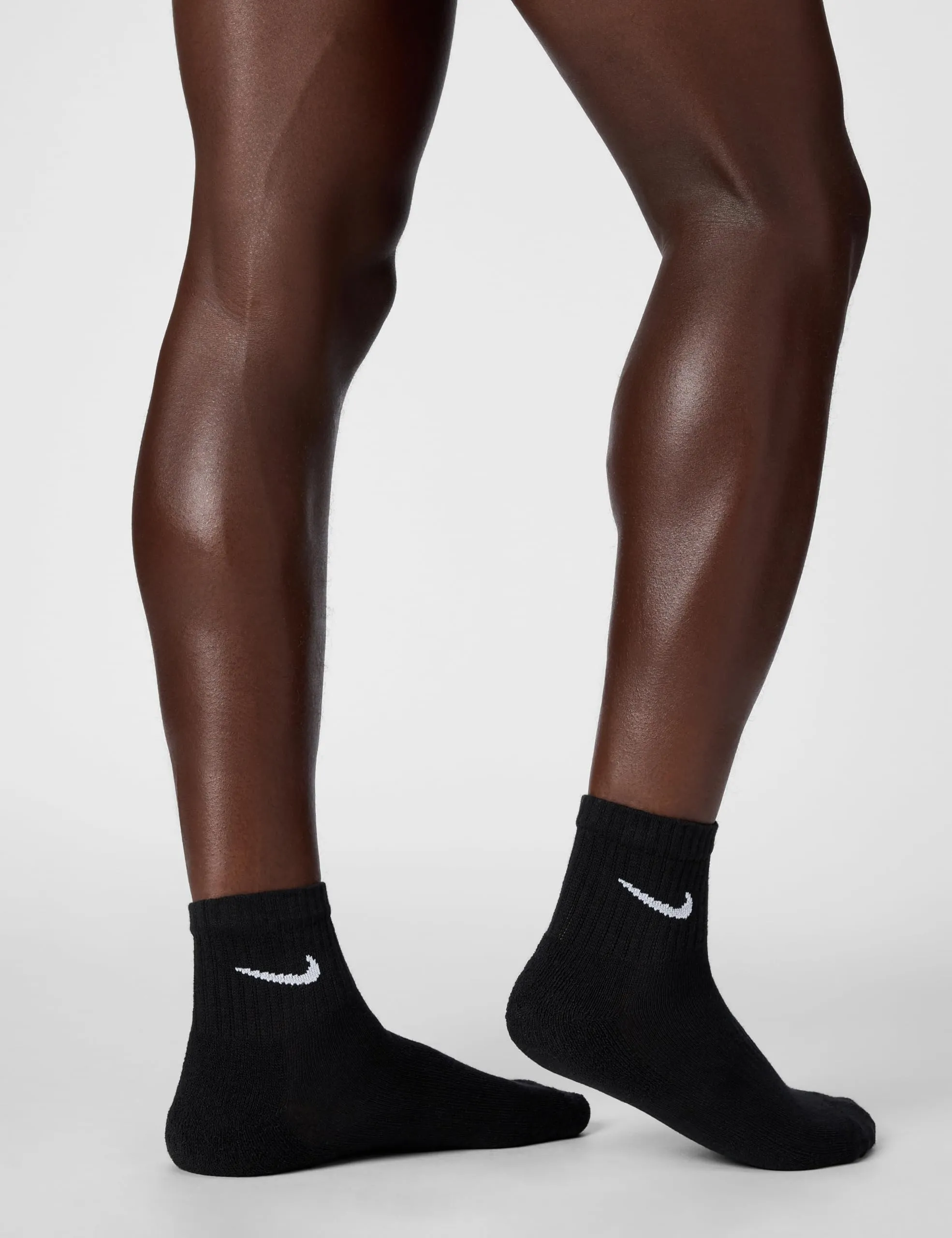 Nike Everyday Cushioned Socks Men's SX7669-010 Black/White Size L - immagine 3