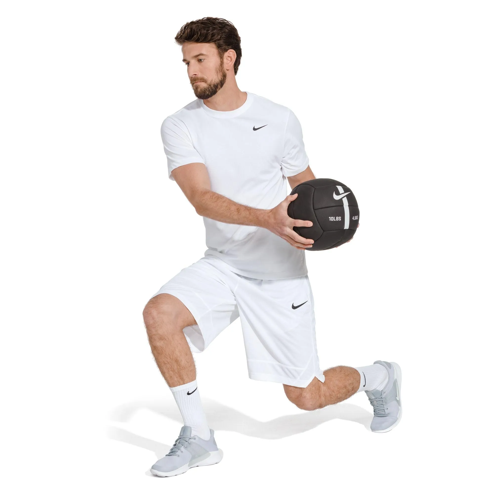 Nike Everyday Cushion Crew, Men's Socks, White/Black, Large (6 Pairs) - immagine 7