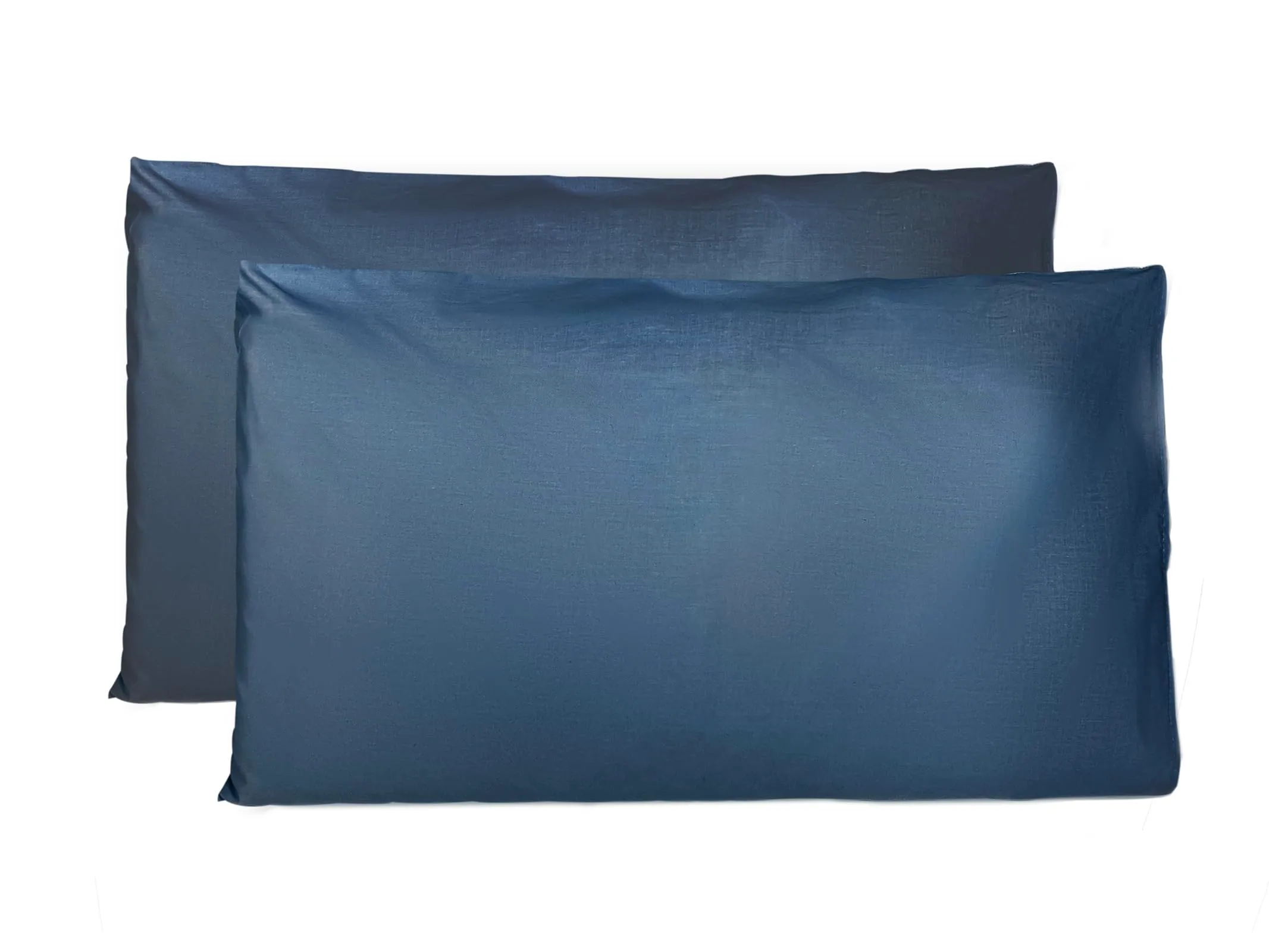 FARFALLAROSSA Coppia di Federe in Cotone 40x70 cm, Chiusura a Busta, Blu Navy - immagine 1