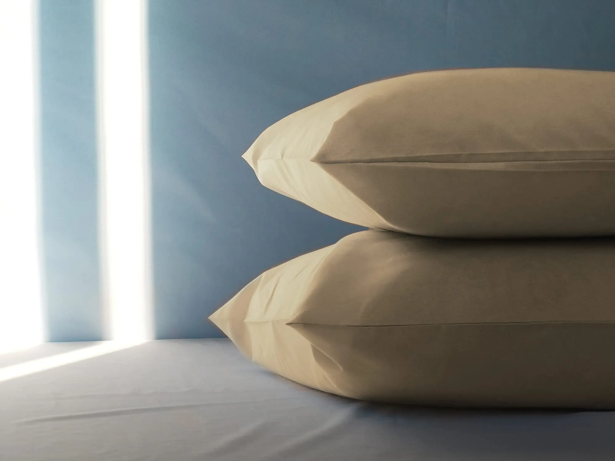 FARFALLAROSSA Coppia di Federe in Cotone 50x70 cm, Chiusura a Busta, Beige - immagine 3