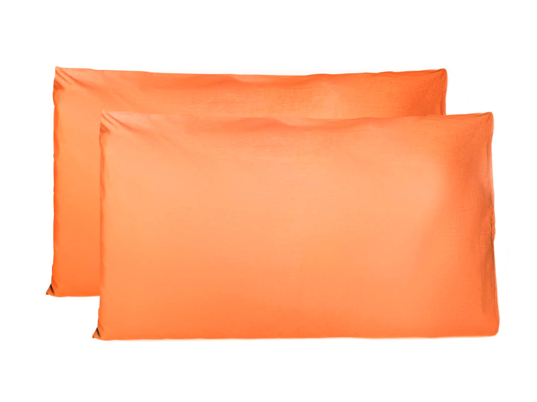 FARFALLAROSSA Coppia di Federe 100% Cotone 40x70 cm, Chiusura a Busta, Arancione - immagine 1