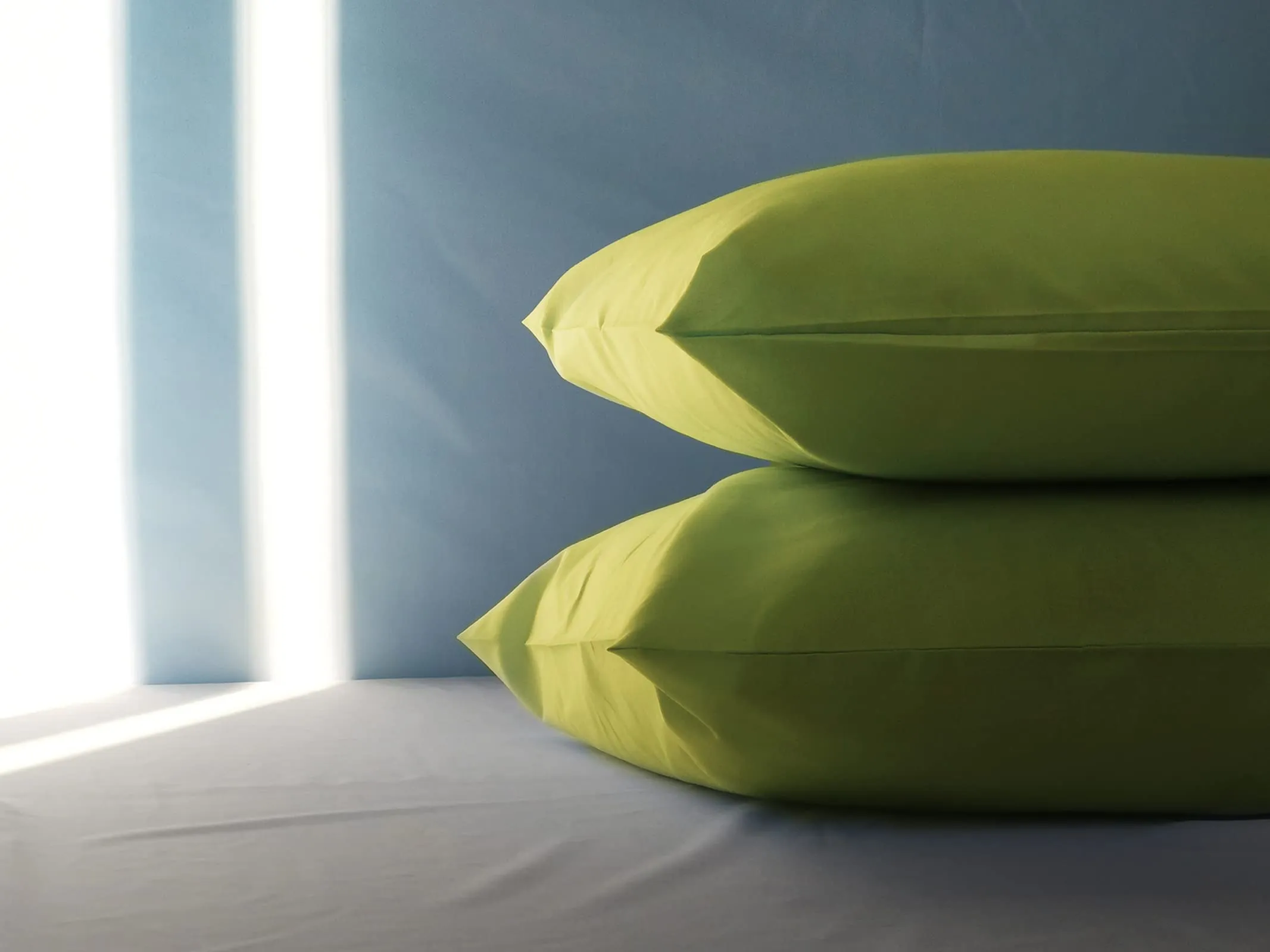 FARFALLAROSSA Coppia di Federe in Cotone 40x70 cm, Chiusura a Busta, Verde Chiaro - immagine 3