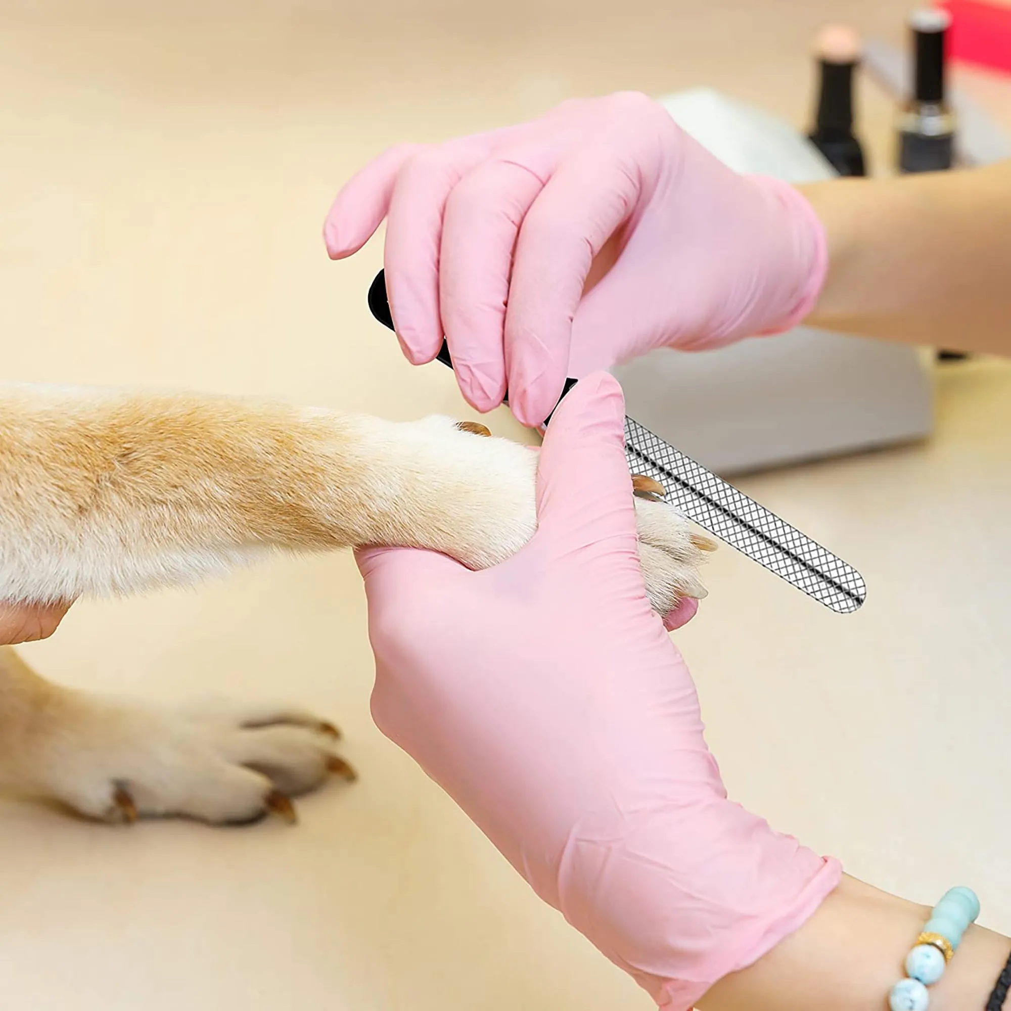 Candure Tagliaunghie per Cane e Gatto con Guardia di Protezione in Acciaio Inossidabile, Verde, Medio a Piccolo - immagine 7