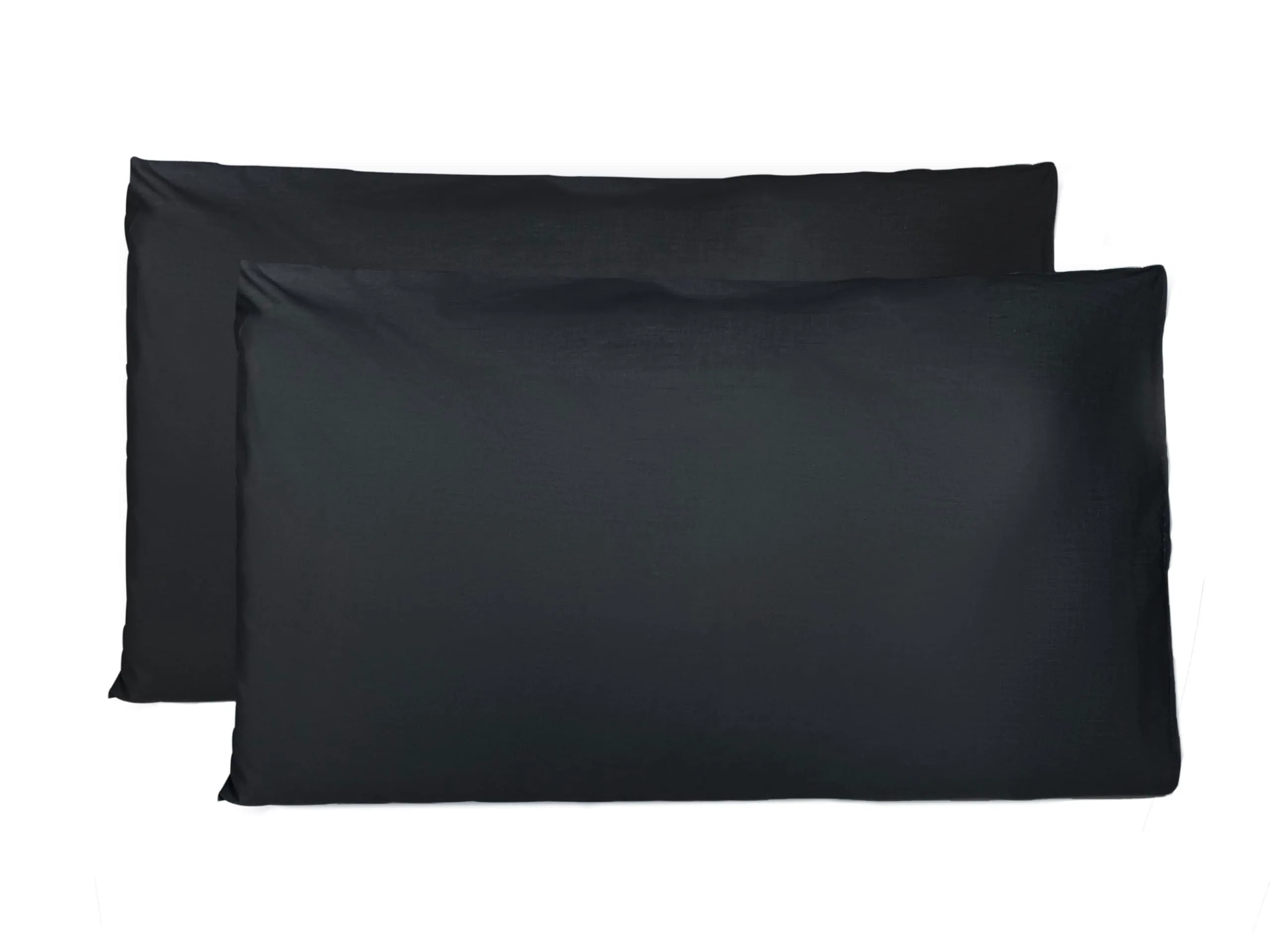 FARFALLAROSSA Coppia di Federe in Cotone 40x80 cm, Chiusura a Busta, Nero - immagine 1