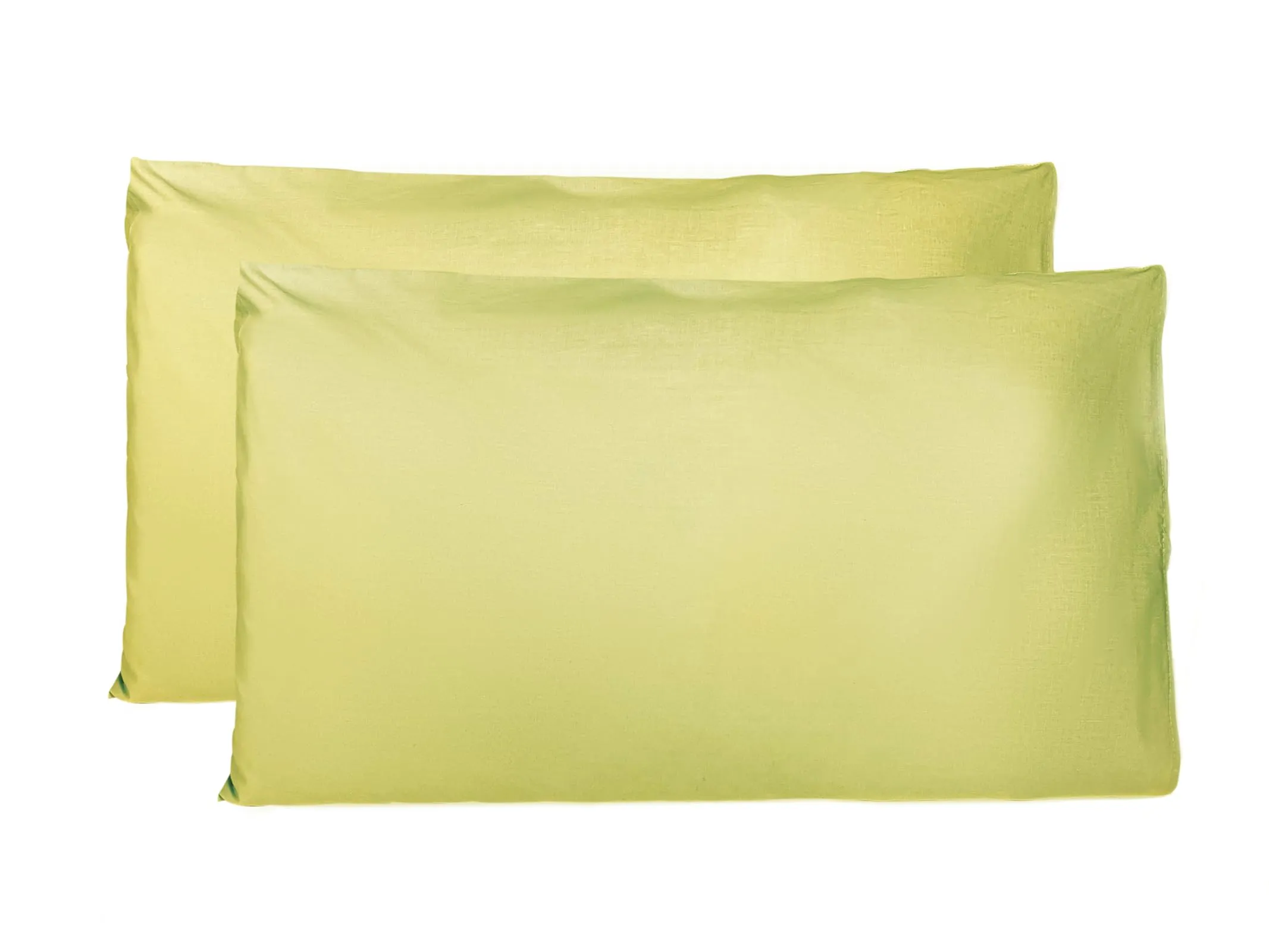 FARFALLAROSSA Coppia di Federe in Cotone 40x80 cm, Chiusura a Busta, Verde Chiaro - immagine 1