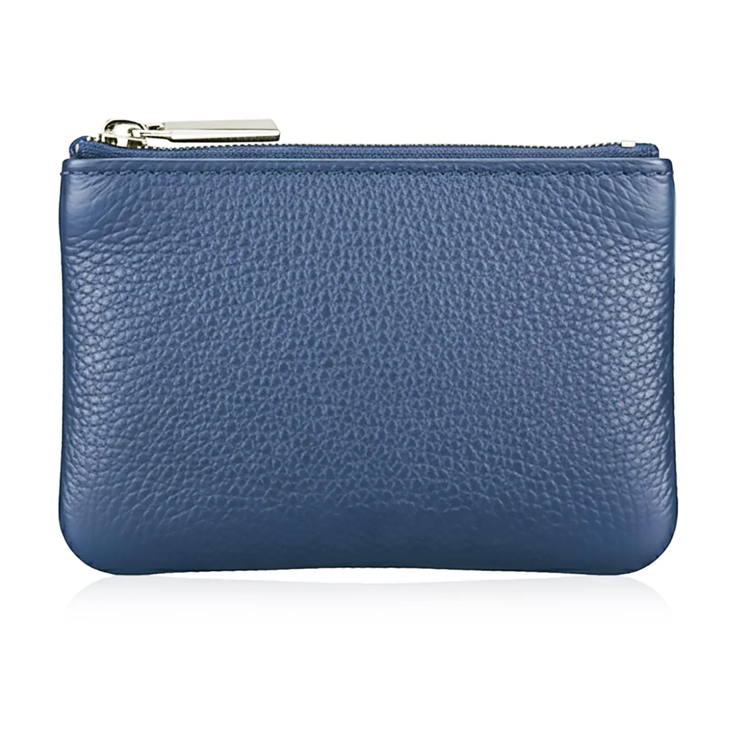 Hibate Blu Mini Portamonete in pelle con Zip e Portachiavi - immagine 2