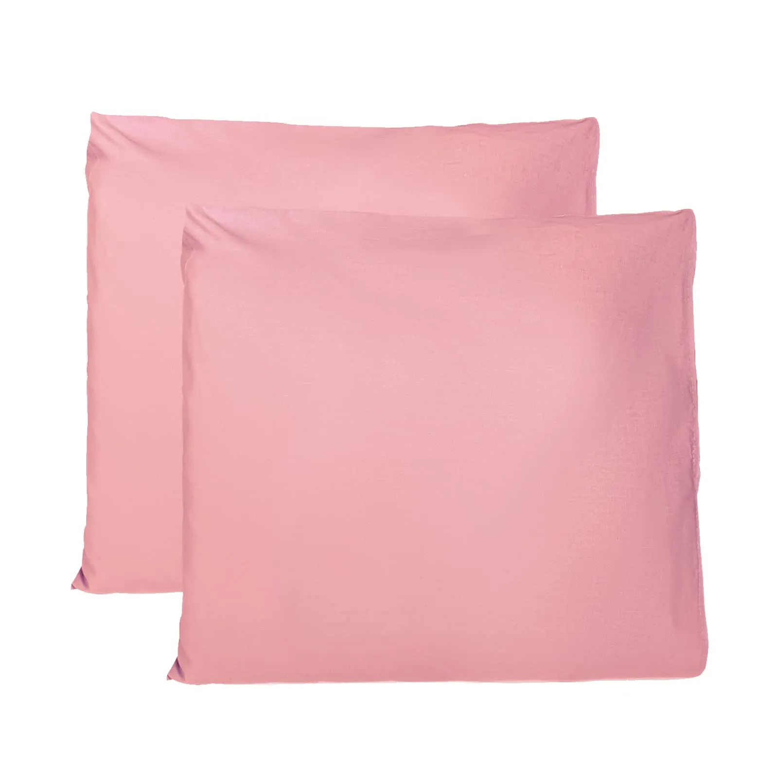 FARFALLAROSSA Coppia di Federe 100% Puro Cotone 65x65 cm, Chiusura a Busta, Rosa - immagine 1