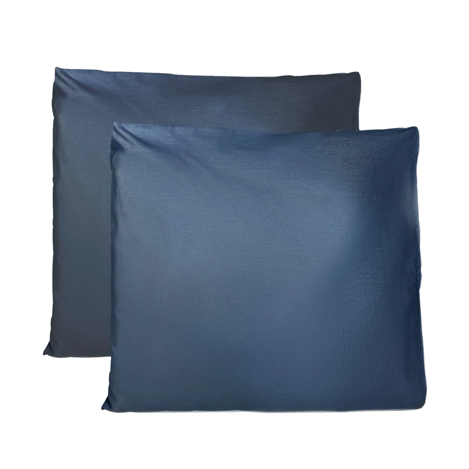 FARFALLAROSSA Coppia di Federe in Cotone 60x60 cm, Chiusura a Busta, Blu Navy - immagine 1
