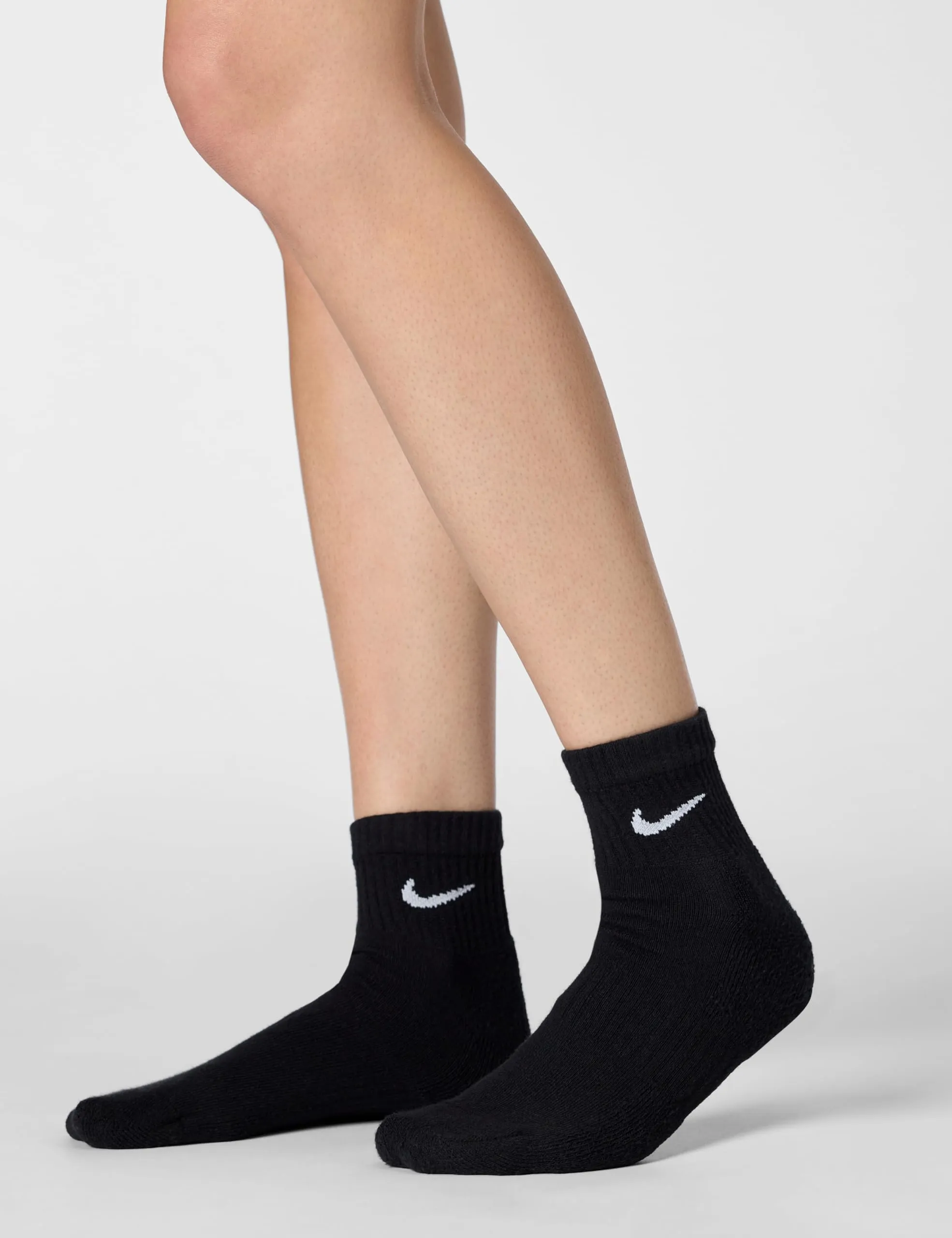 Nike Men's Everyday Cushioned Socks SX7669-010 Black/White XL - immagine 4