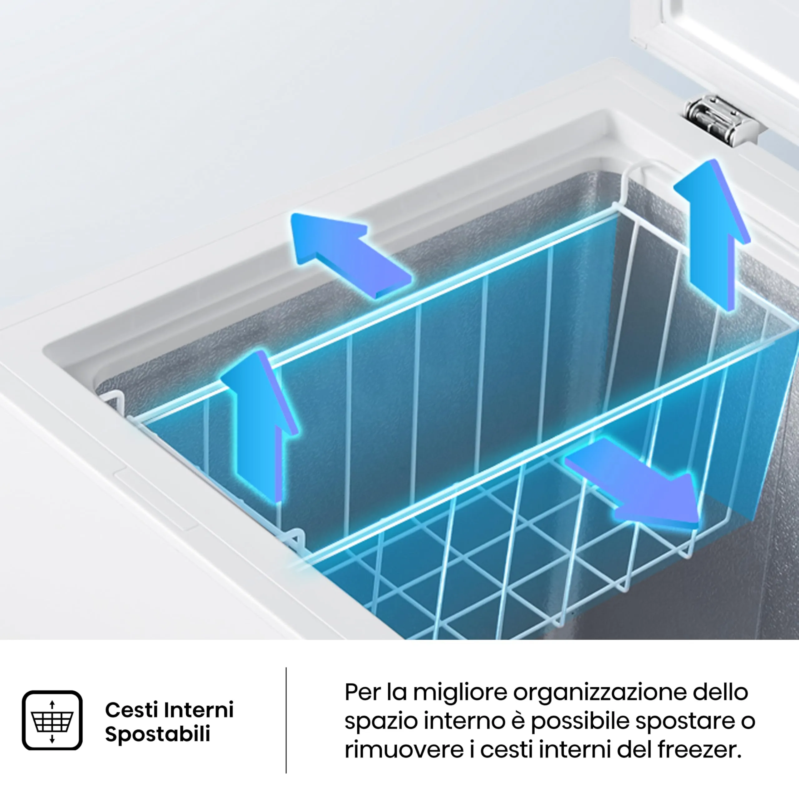 Hisense FC386D4AWLYE Congelatore a Pozzo 297 L Classe E Bianco - immagine 4
