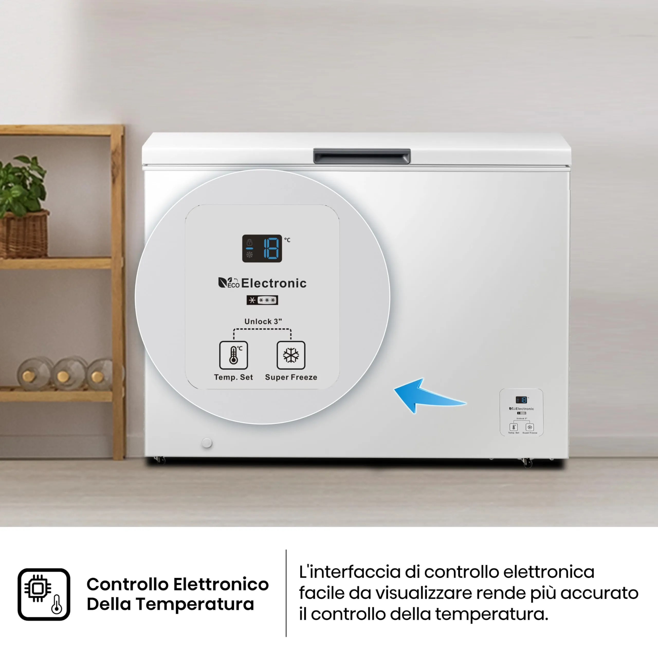 Hisense FC386D4AWLYE Congelatore a Pozzo 297 L Classe E Bianco - immagine 5