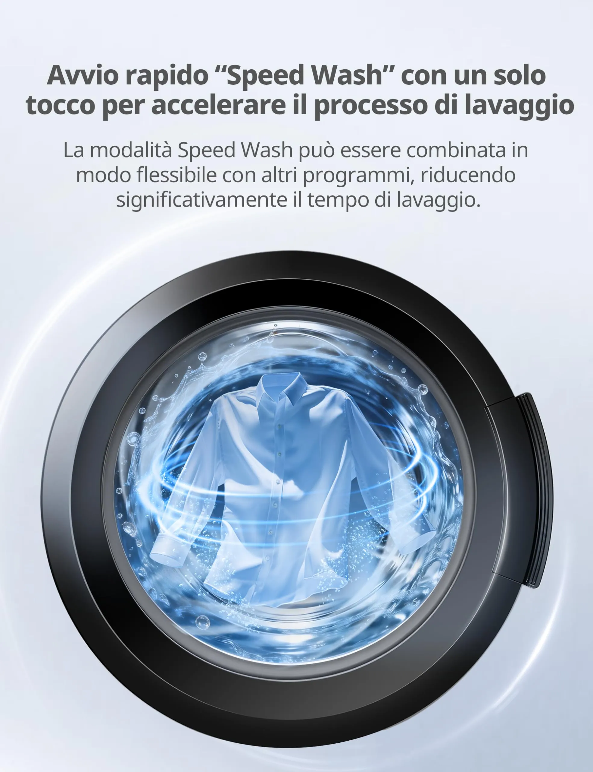 COMFEE' Lavatrice Ultra Slim 7 kg 40 cm Classe A-10% Motore BLDC CFP01EW70W - immagine 7