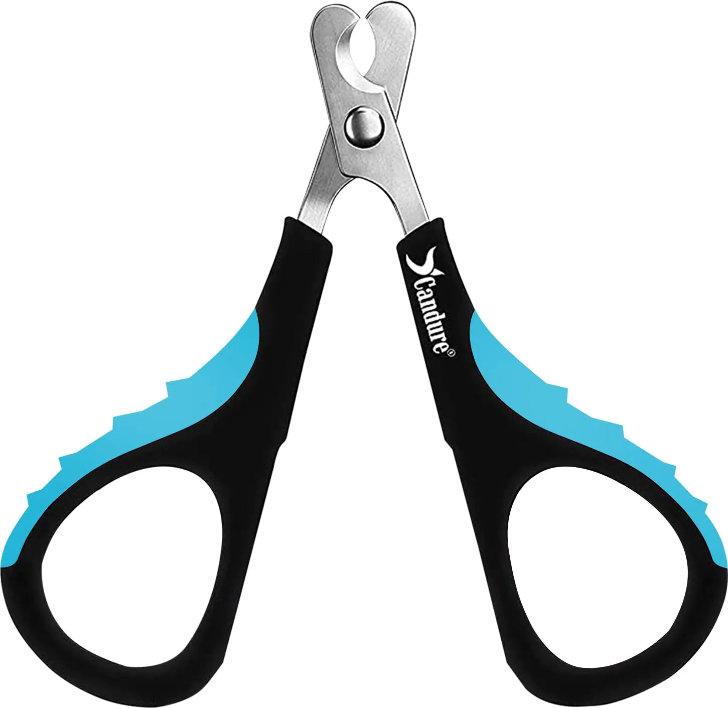 Candure Tagliaunghie Professionale in Acciaio Inossidabile per Gatti, Conigli e Piccoli Animali (Blu) - immagine 1