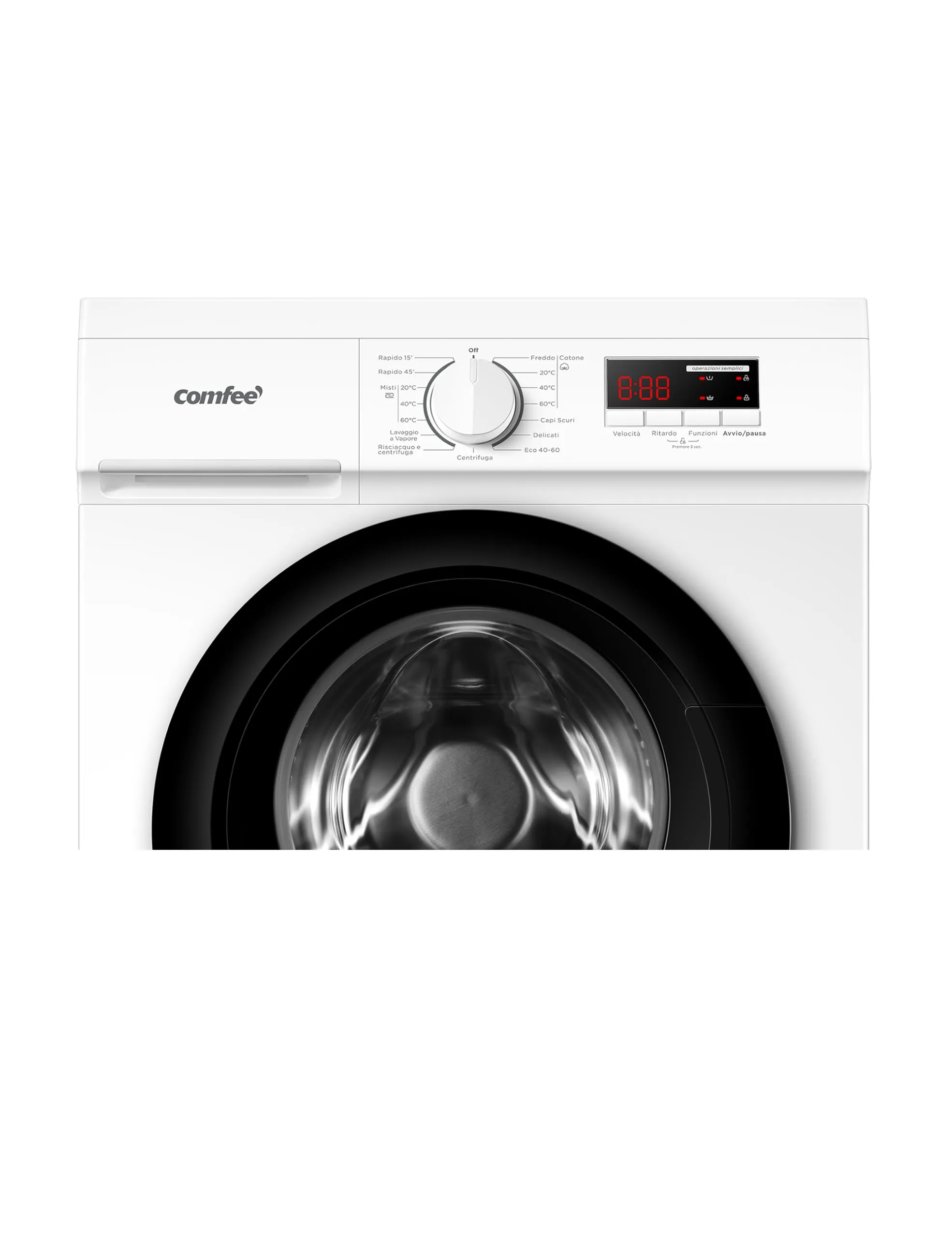 COMFEE' Lavatrice Slim 9 kg Classe A 1400 Giri Motore BLDC CFP01EW90W - immagine 3