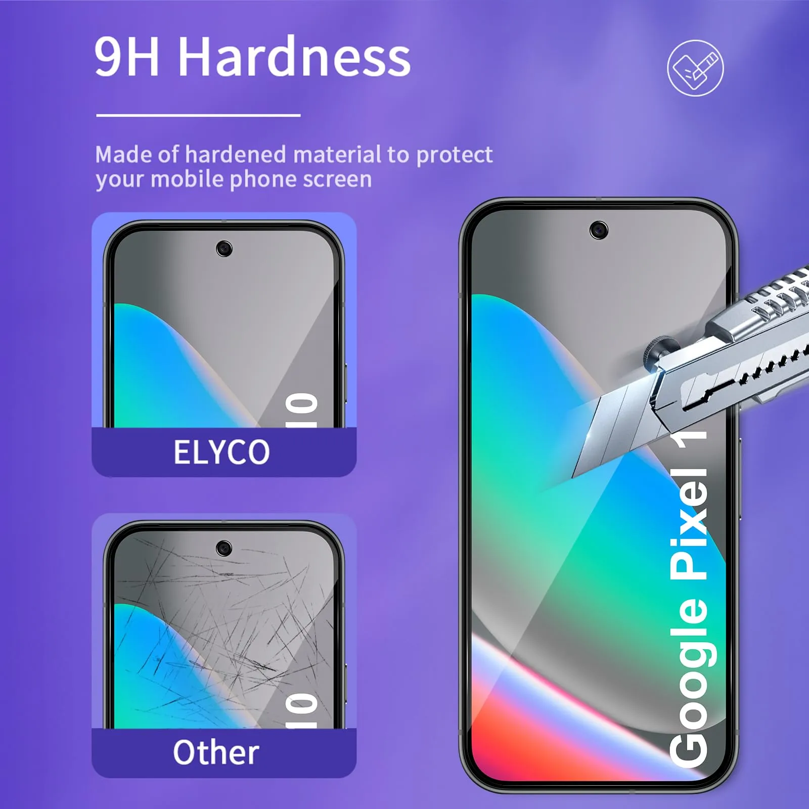 ELYCO Vetro Temperato Privacy per Google Pixel 10/10 Pro, 2 Pezzi - immagine 5