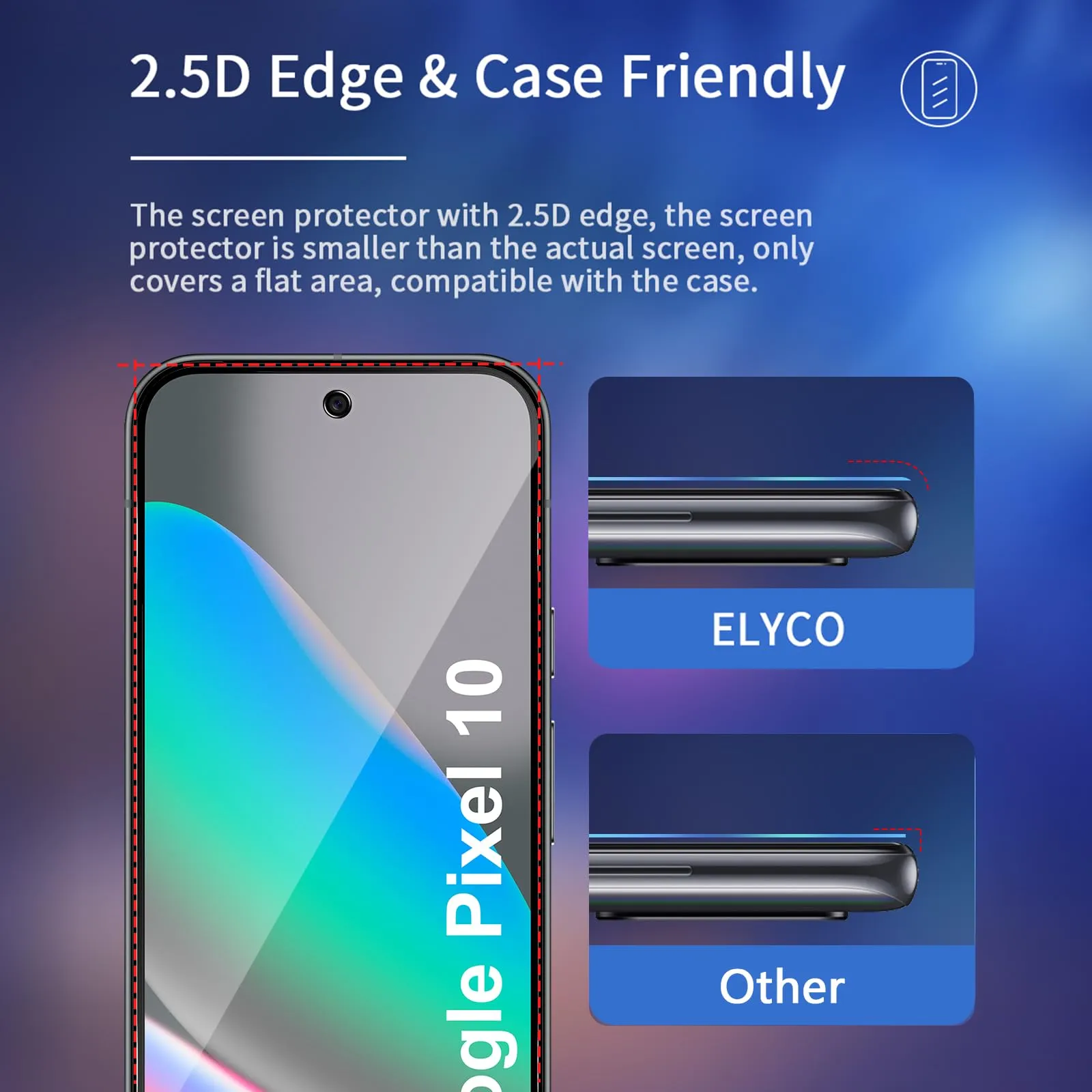 ELYCO Vetro Temperato Privacy per Google Pixel 10/10 Pro, 2 Pezzi - immagine 7
