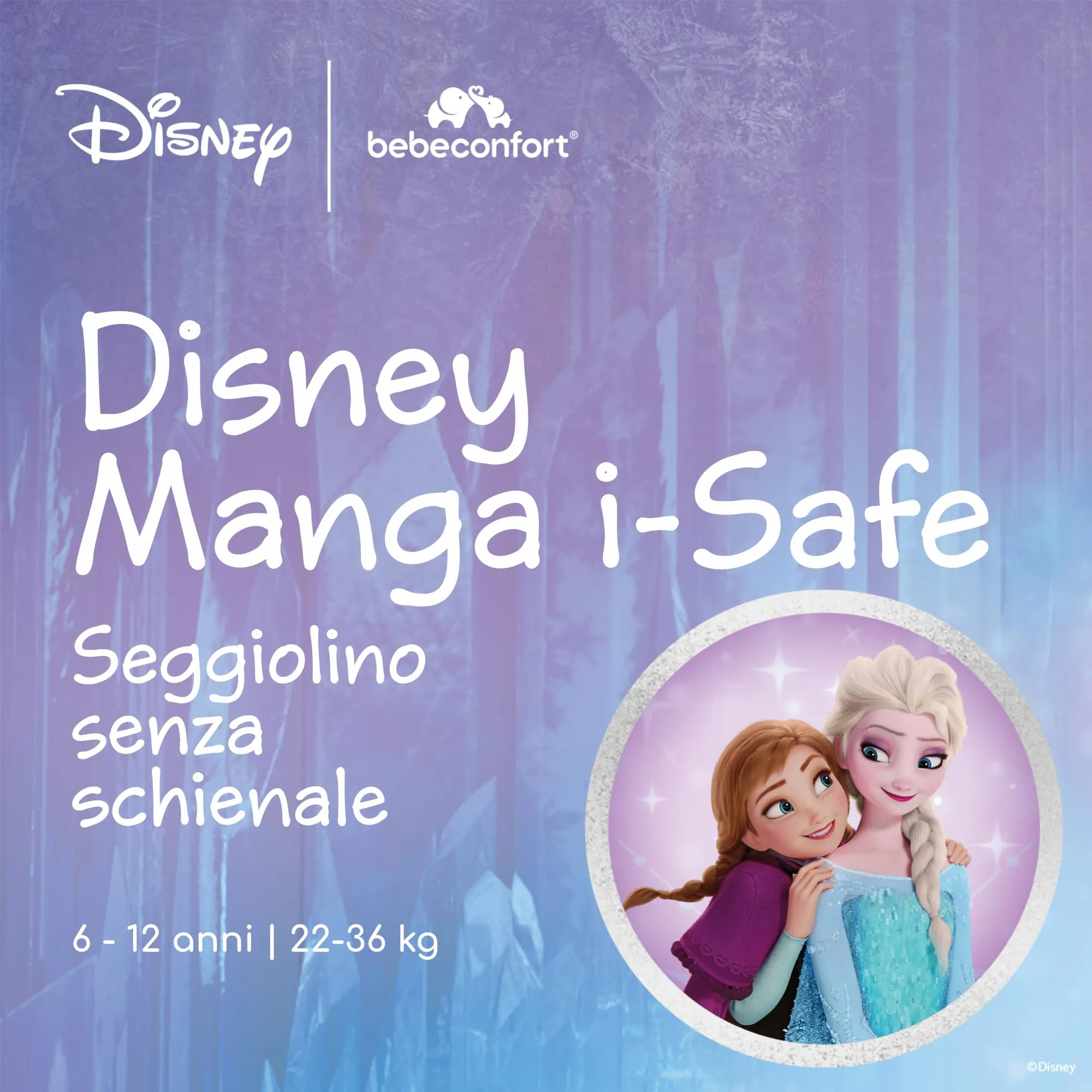 Bebeconfort Manga i-Safe Rialzo Auto, 128-150 cm, Grigio - immagine 2