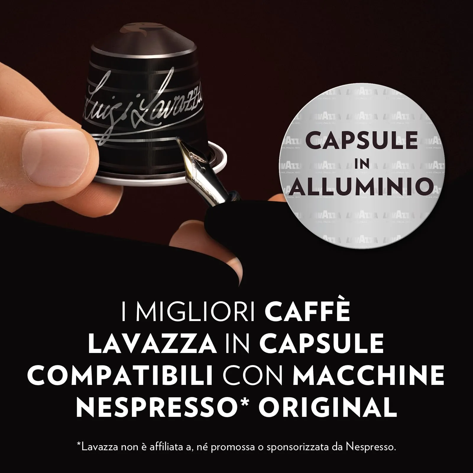 Lavazza Espresso Maestro Ristretto, 100 Nespresso Compatible Capsules - immagine 2
