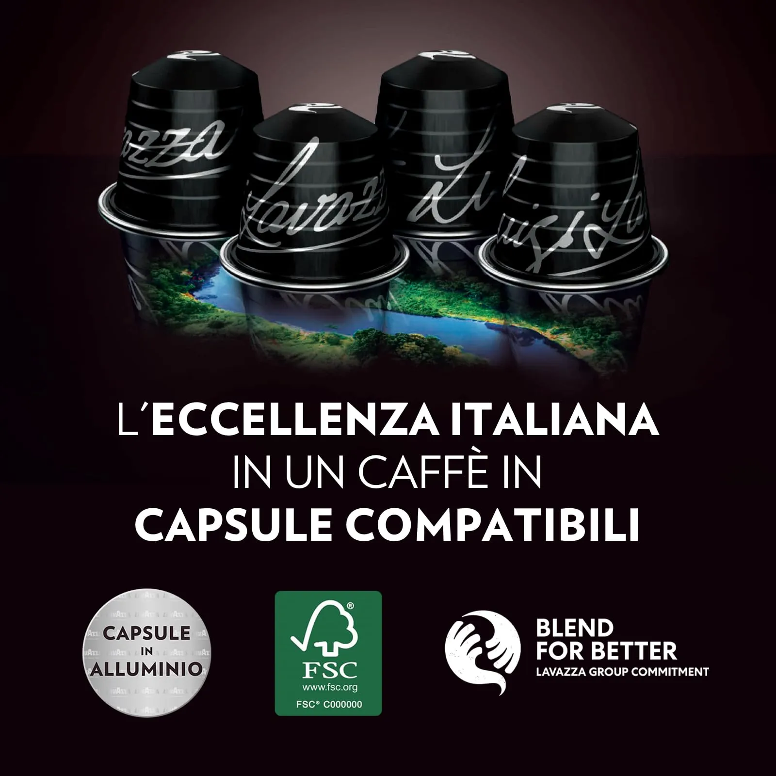 Lavazza Espresso Maestro Ristretto, 100 Nespresso Compatible Capsules - immagine 3