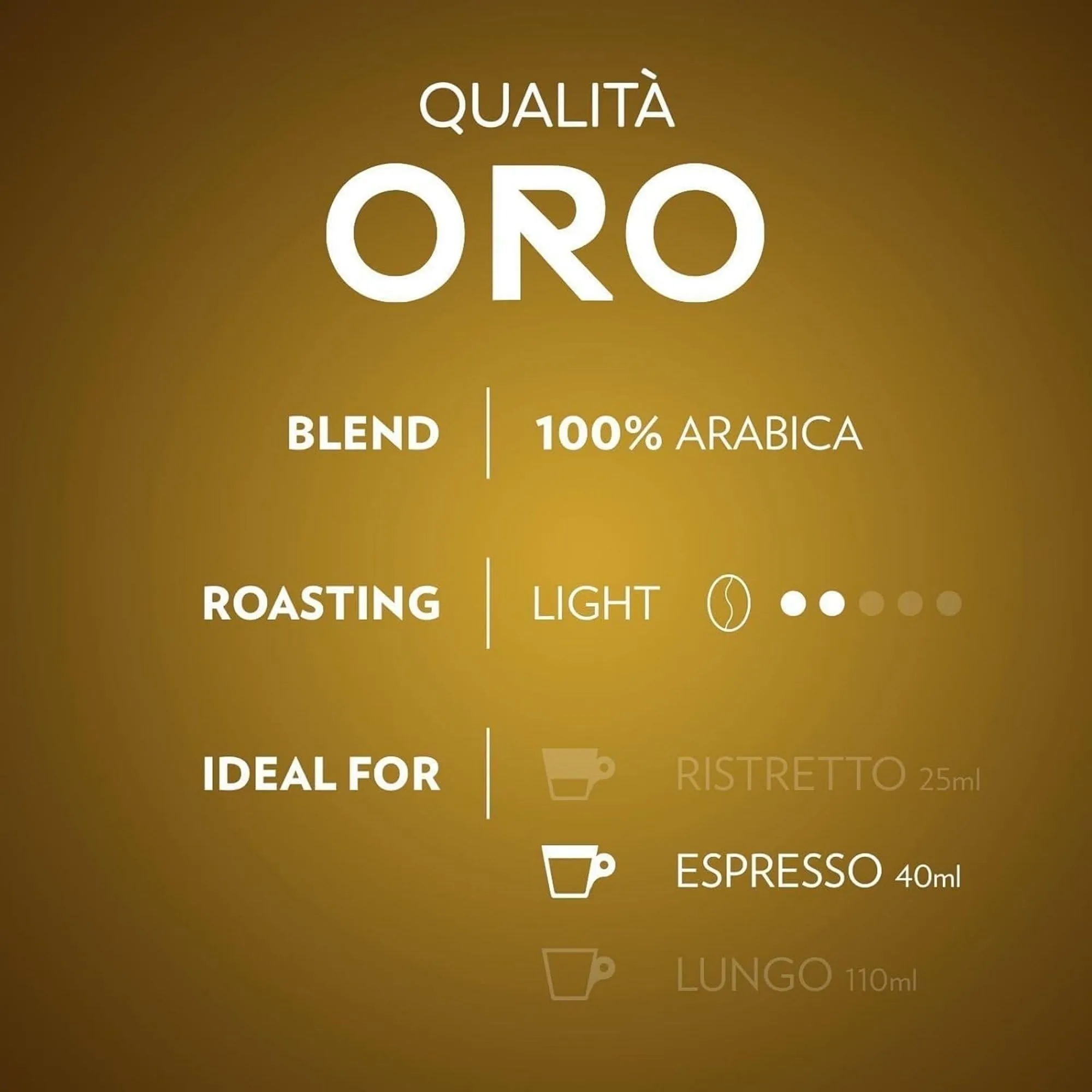 Lavazza Qualità Oro Coffee Capsules, 100% Arabica, Light Roast, Intensity 8/13, 100 Aluminium Capsules - immagine 4