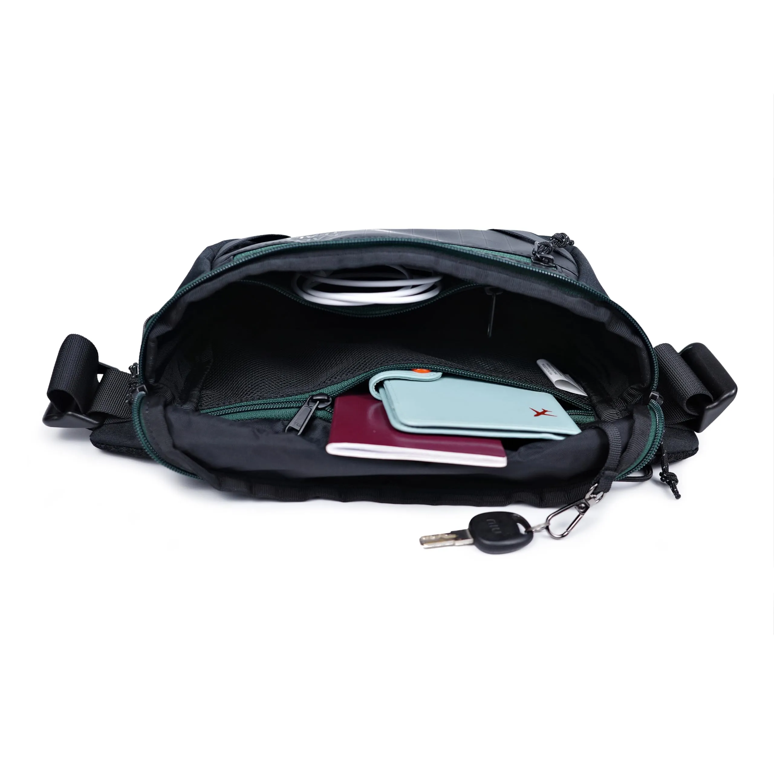 kalgoTeal Marsupio Multiuso 3L Idrorepellente Nero Stealth - immagine 4