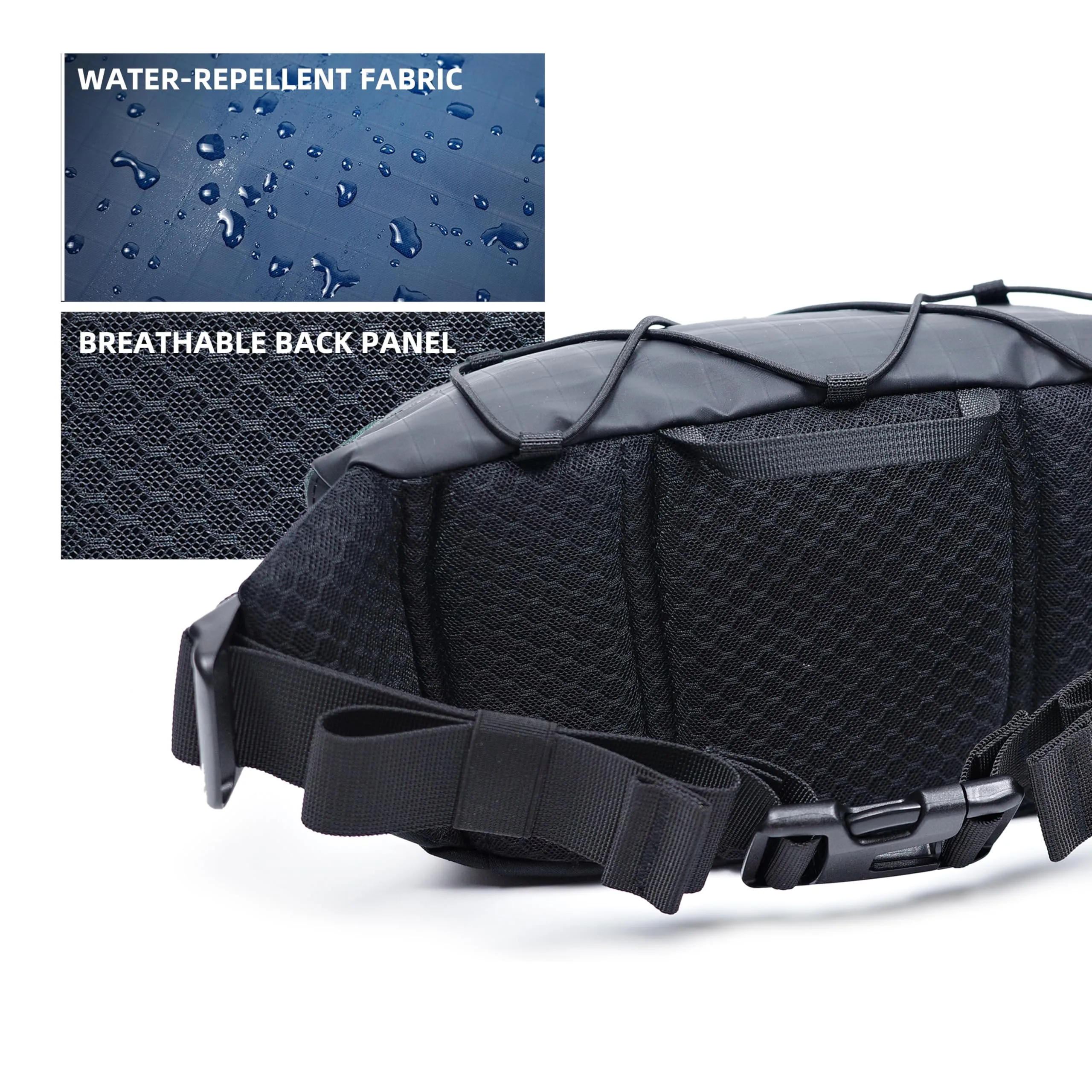 kalgoTeal Marsupio Multiuso 3L Idrorepellente Nero Stealth - immagine 5