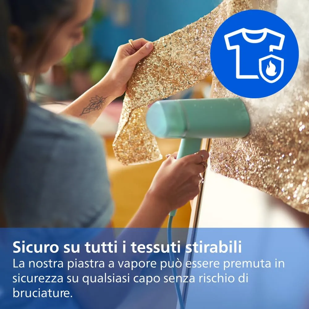 Philips 3000 Ferro da Stiro Verticale a Vapore Pieghevole, 20 g/min, 1000W - immagine 7