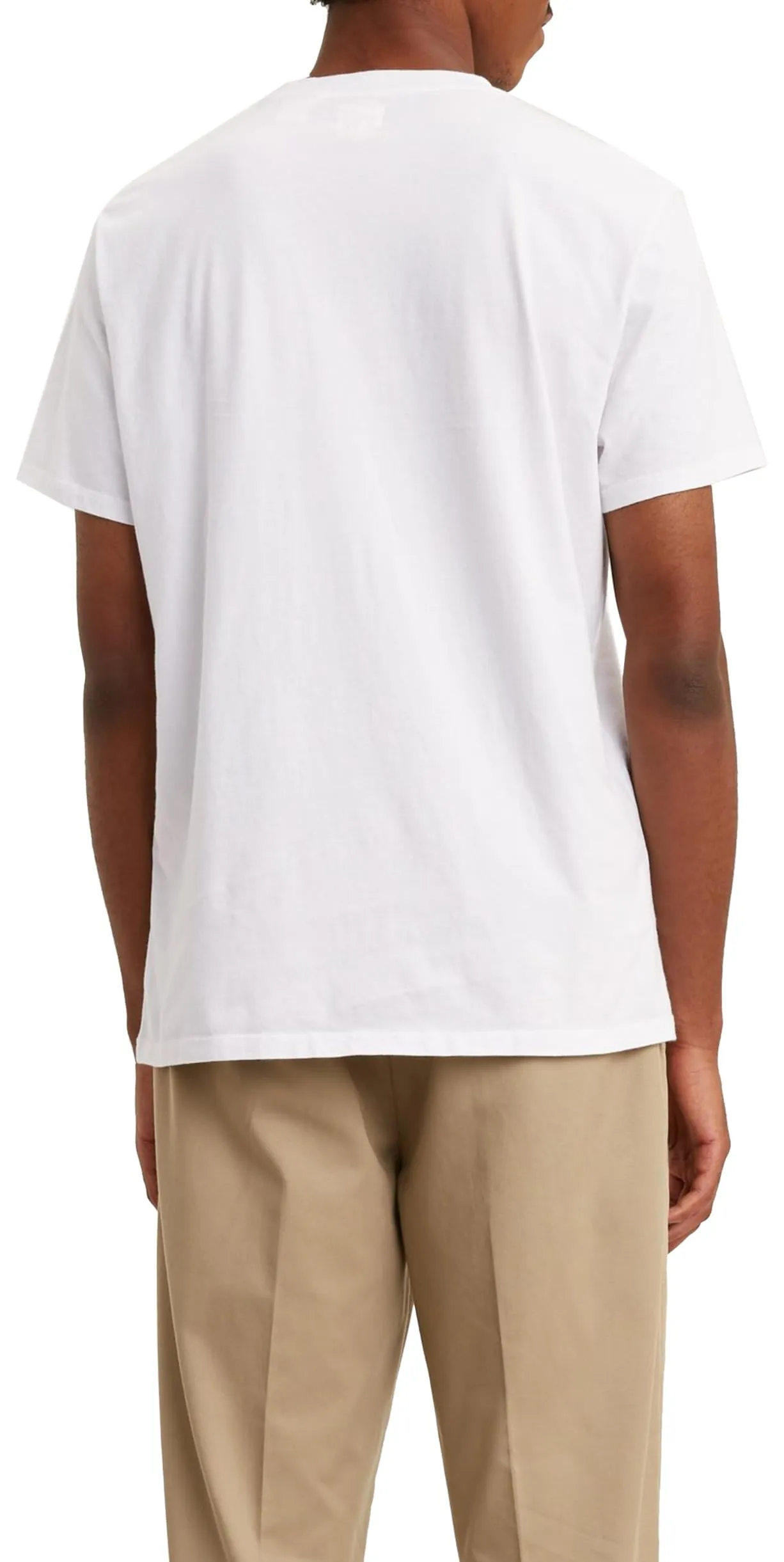 Levi's Uomo T-Shirt in Cotone Bianco con Logo Batwing - Taglia M - immagine 7