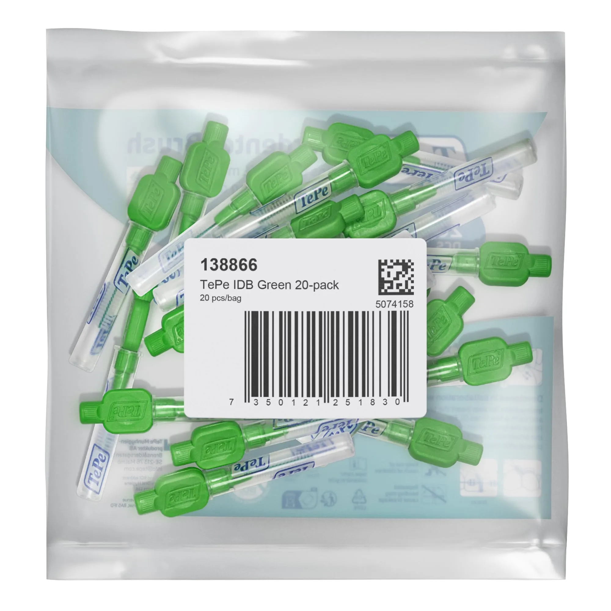 TePe Original Scovolini Interdentali, Verde, 0.8 mm (ISO 5), 20 pezzi - immagine 2