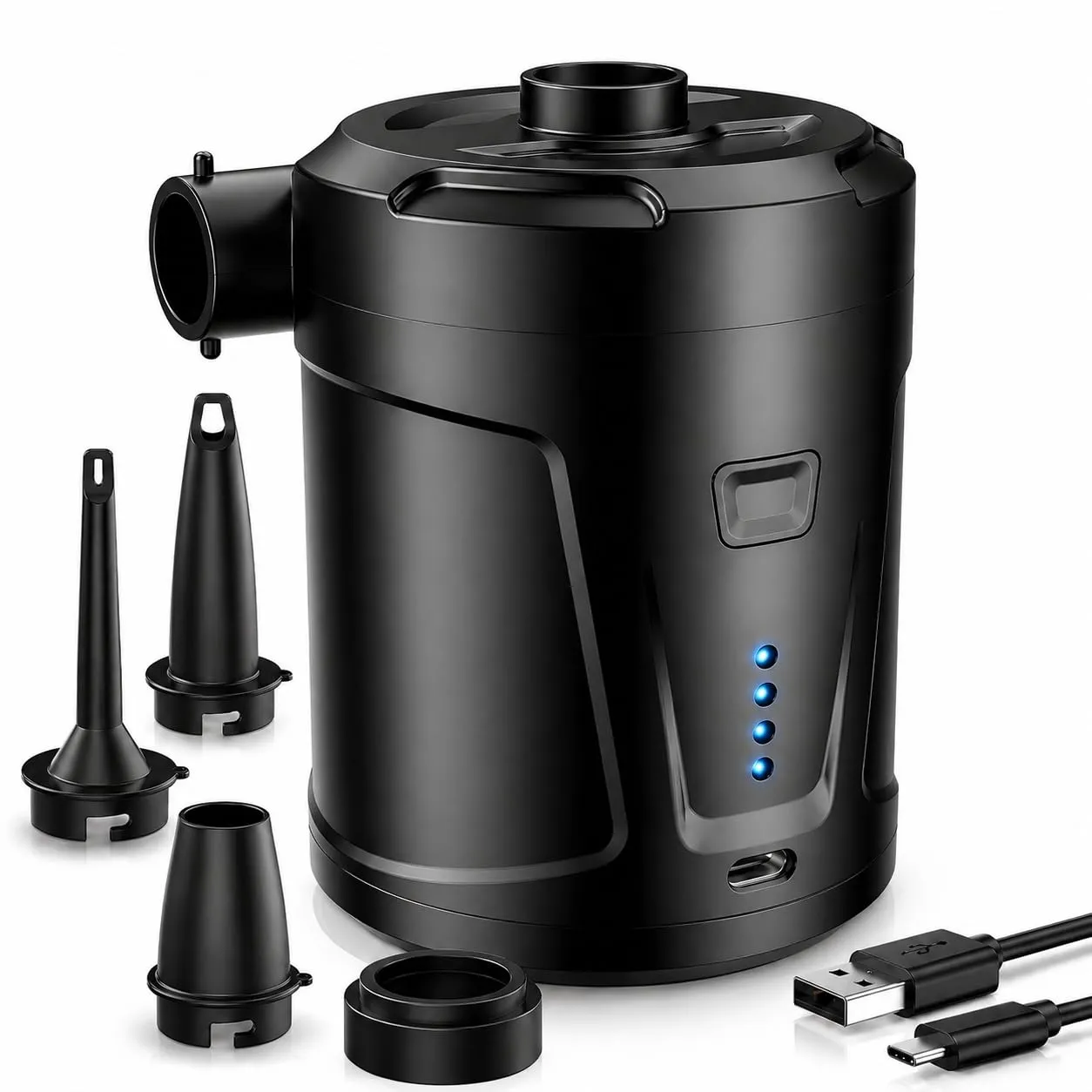 SUPPOU Pompa Elettrica Ricaricabile per Gonfiabili, 5200 mAh, 2 in 1 - immagine 1