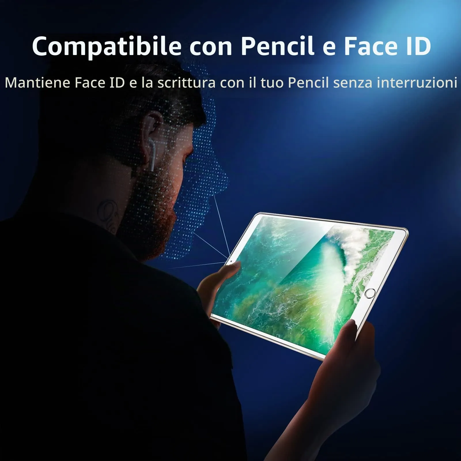 NEW'C Pellicola in Vetro Temperato per iPad Air 3 2019 e iPad Pro 10,5 2017 - immagine 3