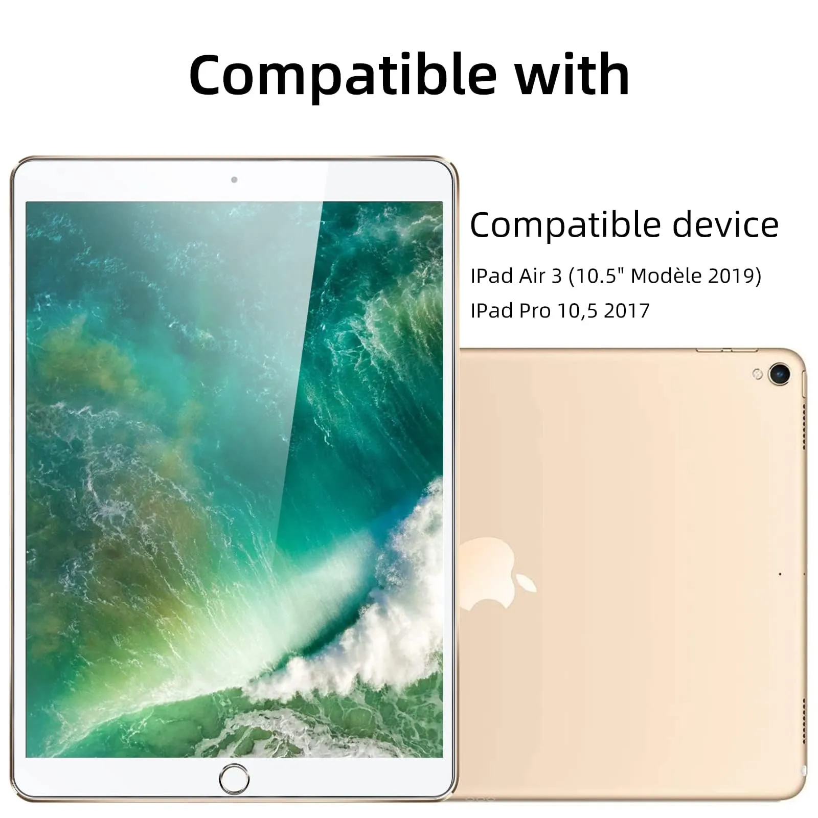 NEW'C Pellicola in Vetro Temperato per iPad Air 3 2019 e iPad Pro 10,5 2017 - immagine 7