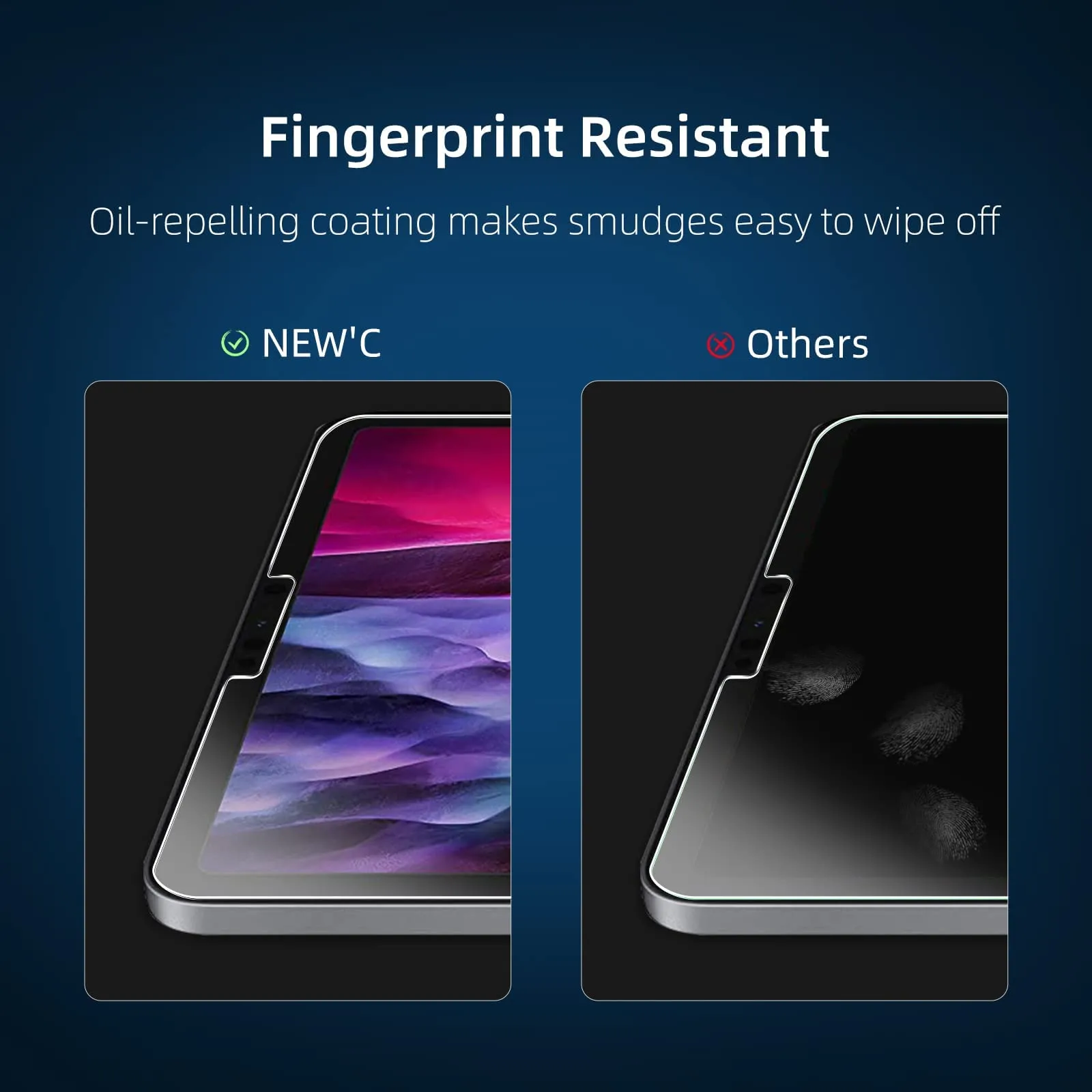 NEW'C Pellicola in Vetro Temperato per iPad Air 5/4 10.9" e iPad Pro 11" - immagine 4