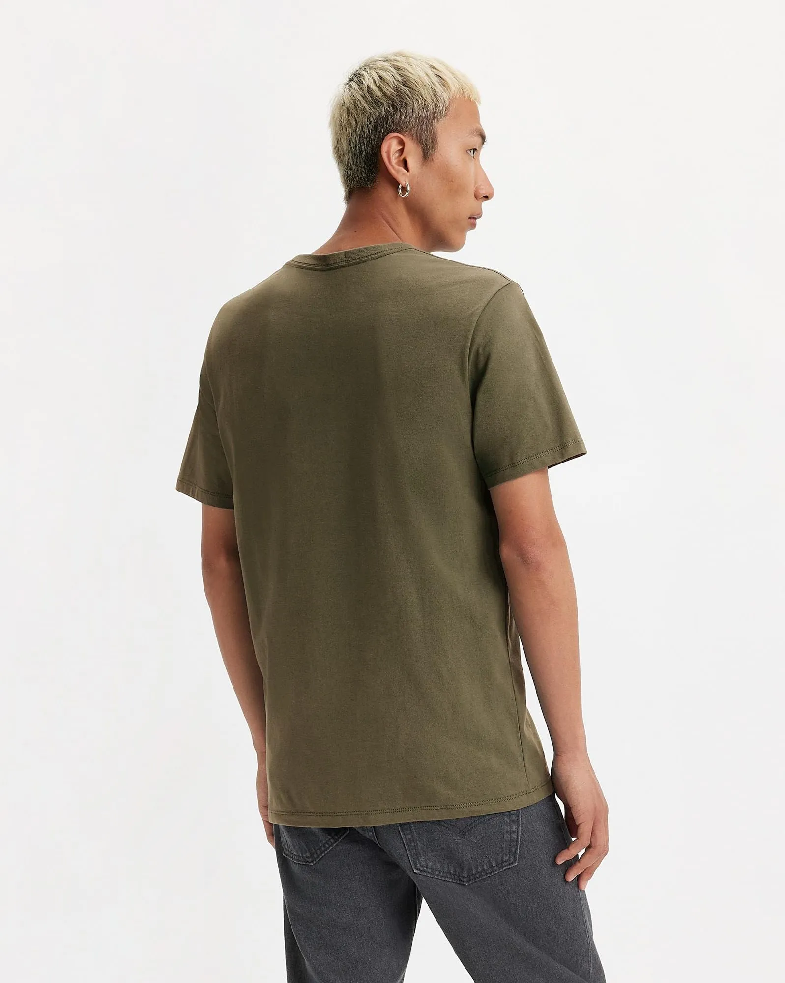 Levi's Original Housemark Tee, Olive Night, XL - immagine 4