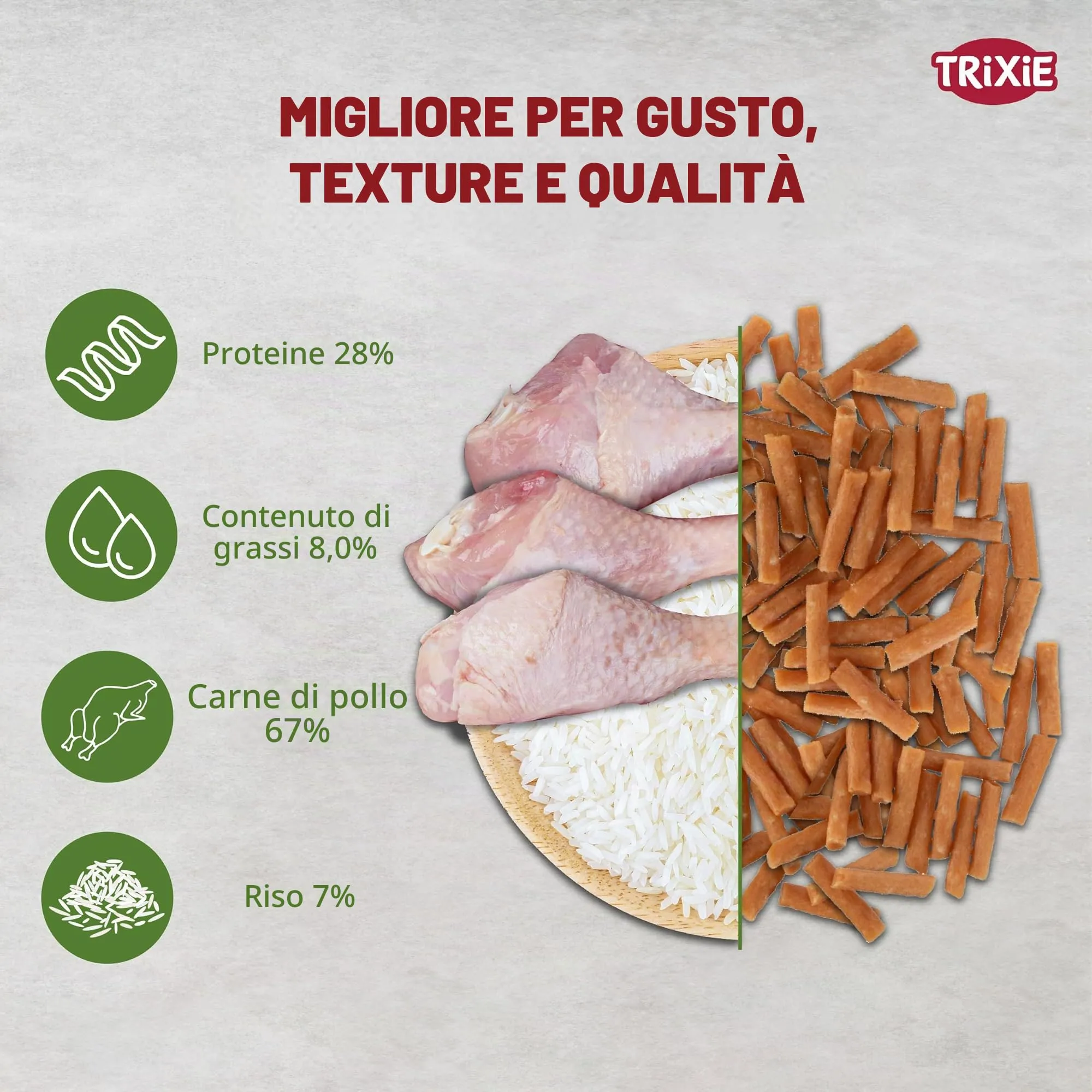 Trixie Premio Mini Sticks, Hühnchen Reis 50 g - immagine 5