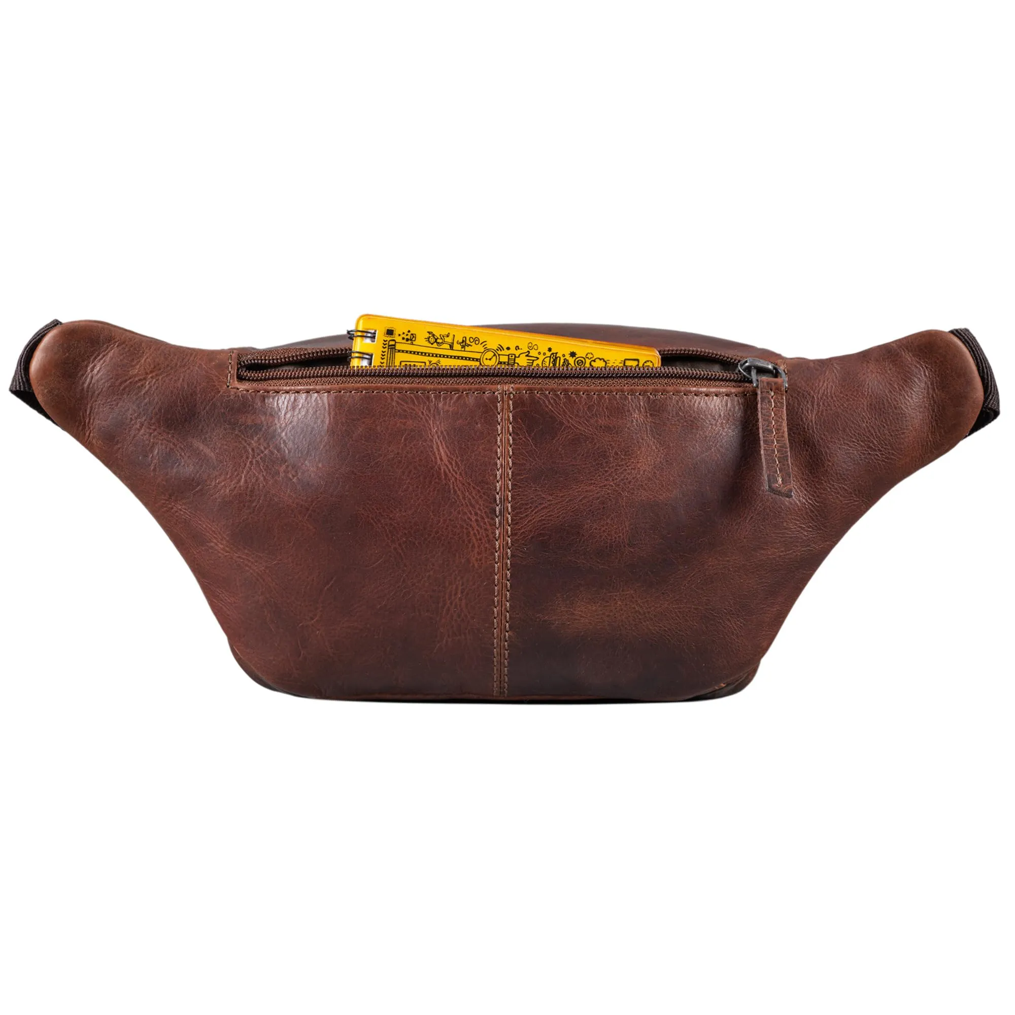 STILORD Zion Marsupio in Pelle Vintage per Uomo e Donna, Florida - Marrone - immagine 5