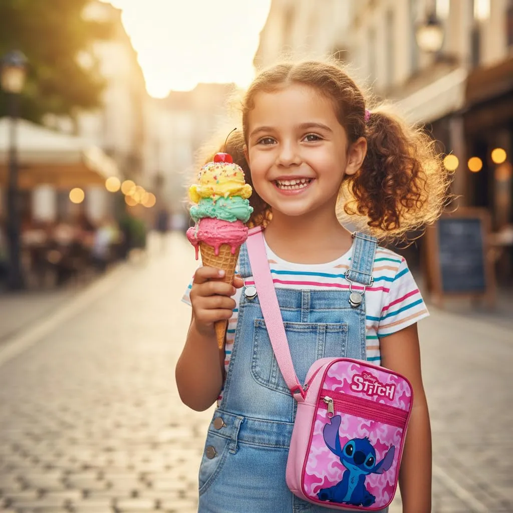 ILS I Love Shopping Marsupio Tracolla Stitch per Bambina e Ragazzo - immagine 2