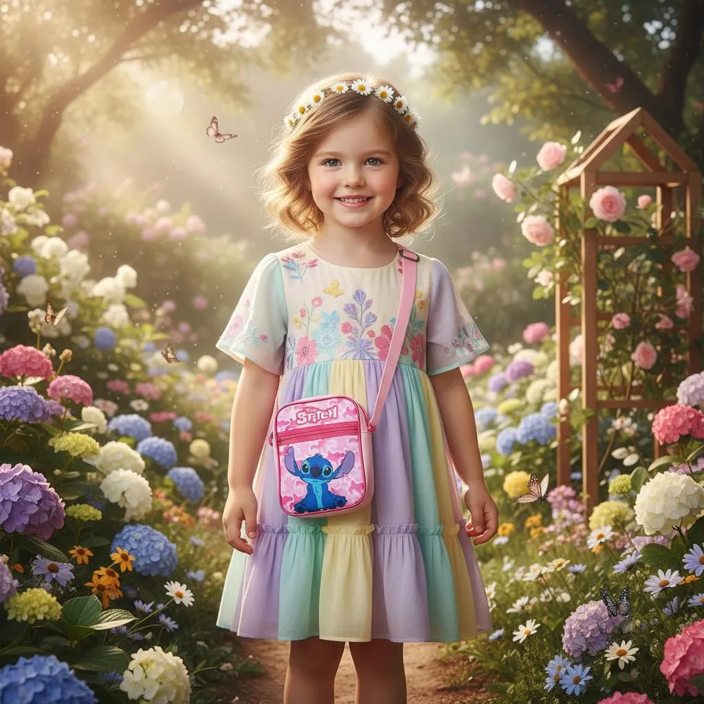 ILS I Love Shopping Marsupio Tracolla Stitch per Bambina e Ragazzo - immagine 4