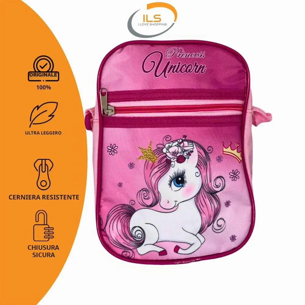 ILS I LOVE SHOPPING Borsello Bambino Marsupio a Tracolla Unicorno - immagine 5